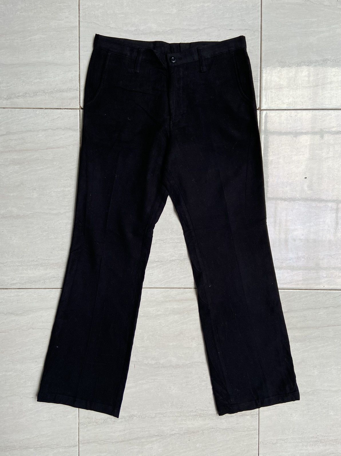 image of Sissy By Kansai Yamamoto Black Long Pants, Men's (Size 33)