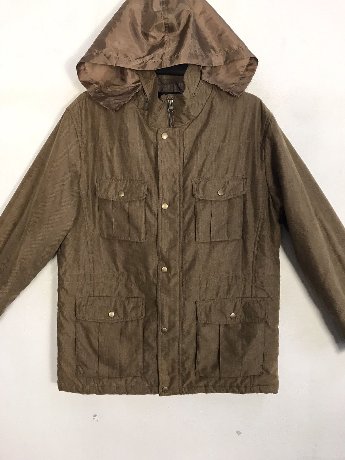 Designer Hype Kansai Yamamoto Hooded Padded Jacket Multipocket Design Size US XL / EU 56 / 4 - 3 Thumbnail