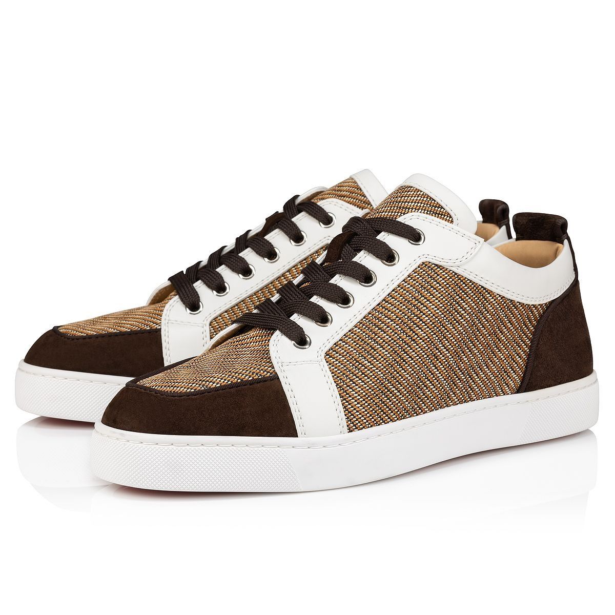 Christian Louboutin oc11z0325 Rantulow Orlato Flat in Cuoio/White Size US 6 / EU 39 - 1 Preview