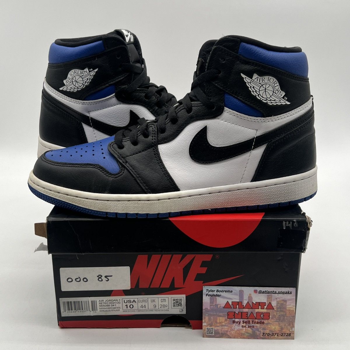 Air Jordan high Royal toe