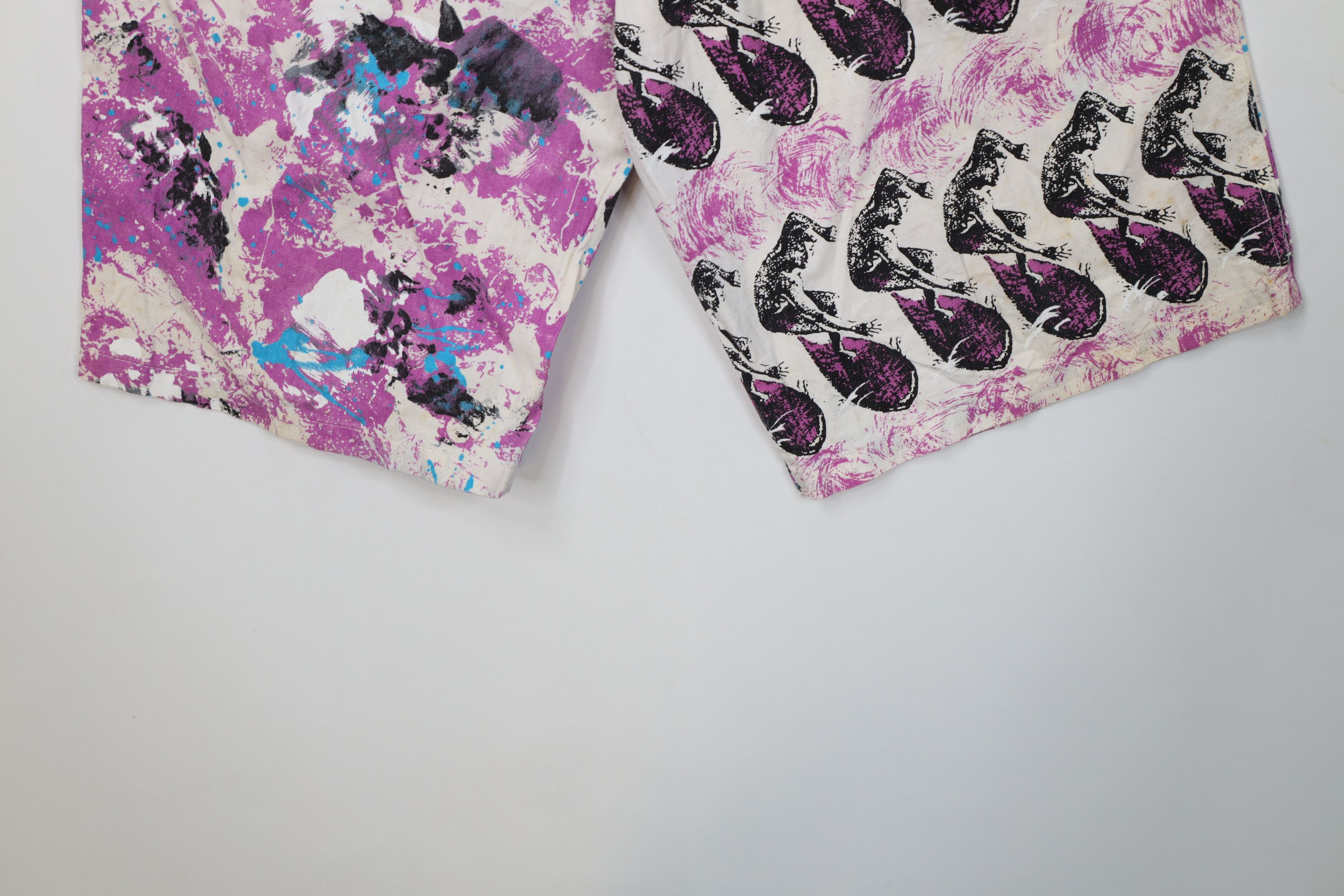 Vintage Vintage 90s Streetwear Surf All Over Print Shorts Cotton Size US 30 / EU 46 - 4 Thumbnail