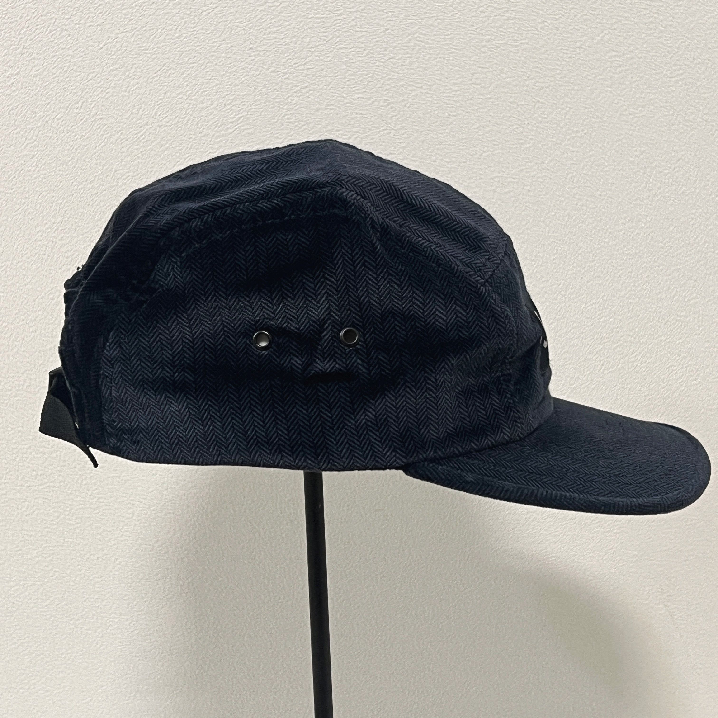 Supreme Supreme 2008 Herringbone Camp Cap Navy Size ONE SIZE - 5 Thumbnail