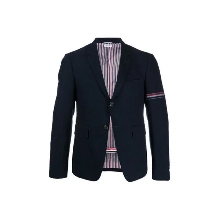 Thom Browne Thom Browne Navy Classic Sports Suit Size US M / EU 48-50 / 2 - 1 Thumbnail