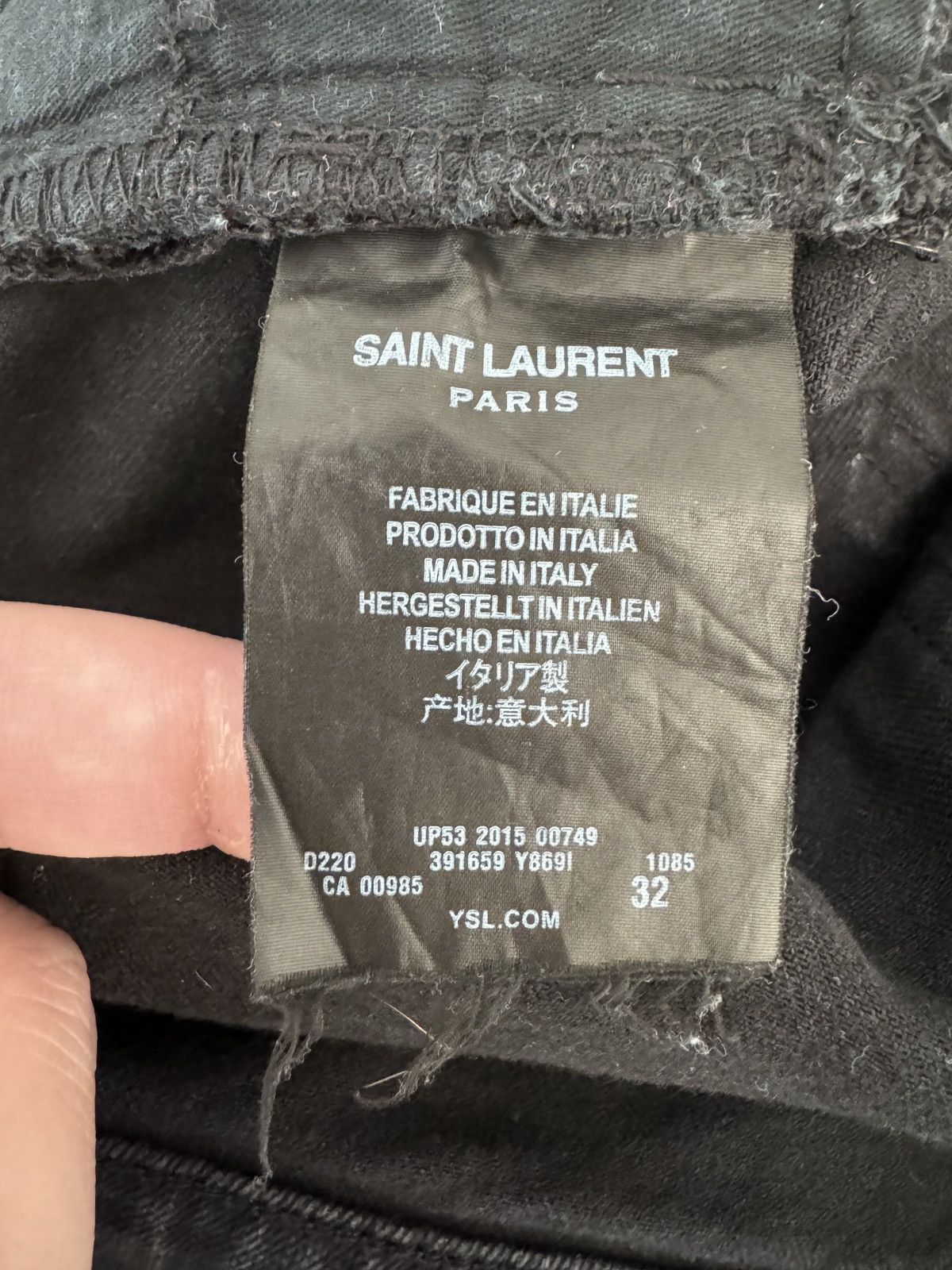 Saint Laurent Paris Saint Laurent 5 zipper denim Size US 32 / EU 48 - 6 Thumbnail