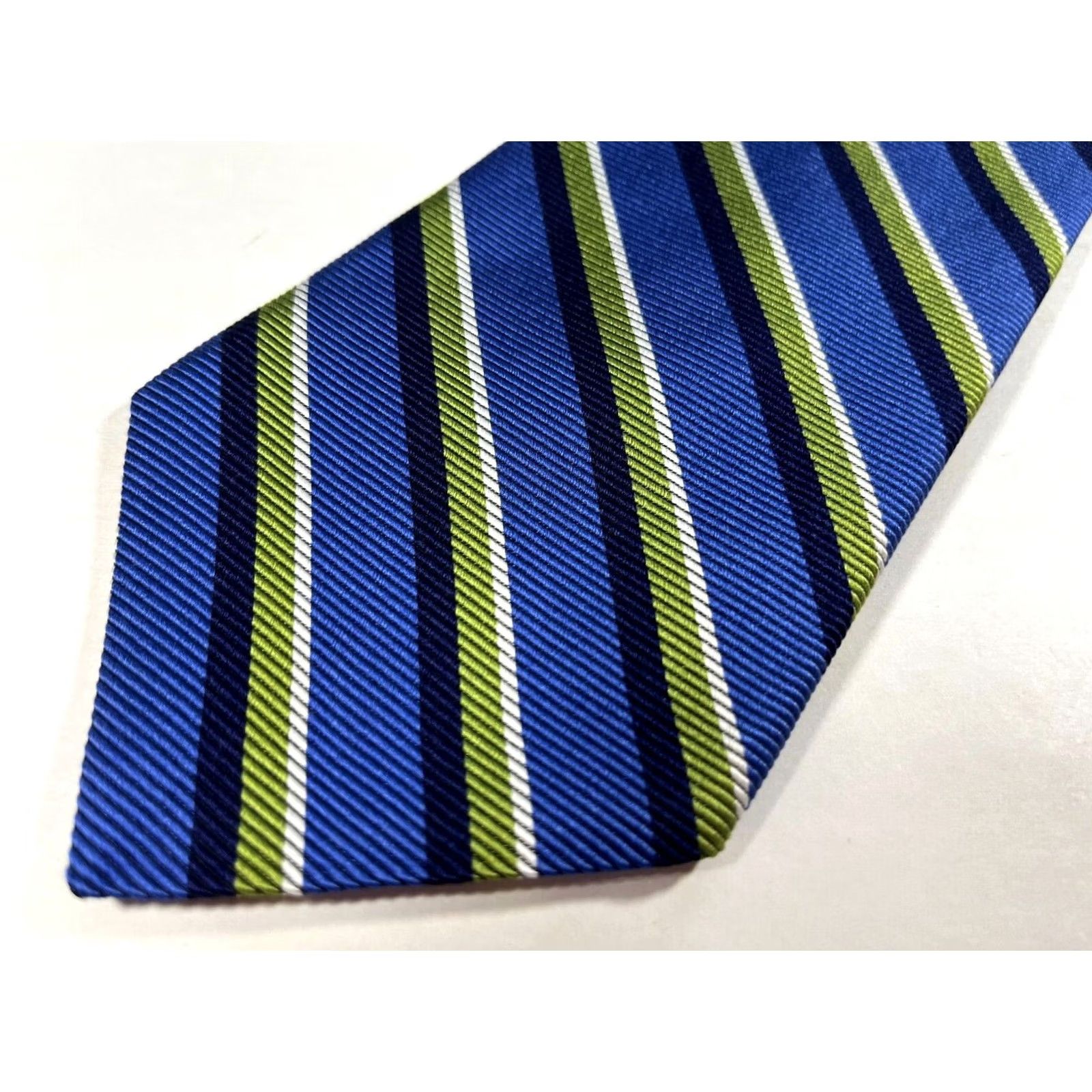 Brooks Brothers Brooks Brothers Makers Men’s Silk Striped Tie Wide 59" Multicolor - Woven in England Made in USA, 100% Silk, Classic Length Size ONE SIZE - 3 Thumbnail