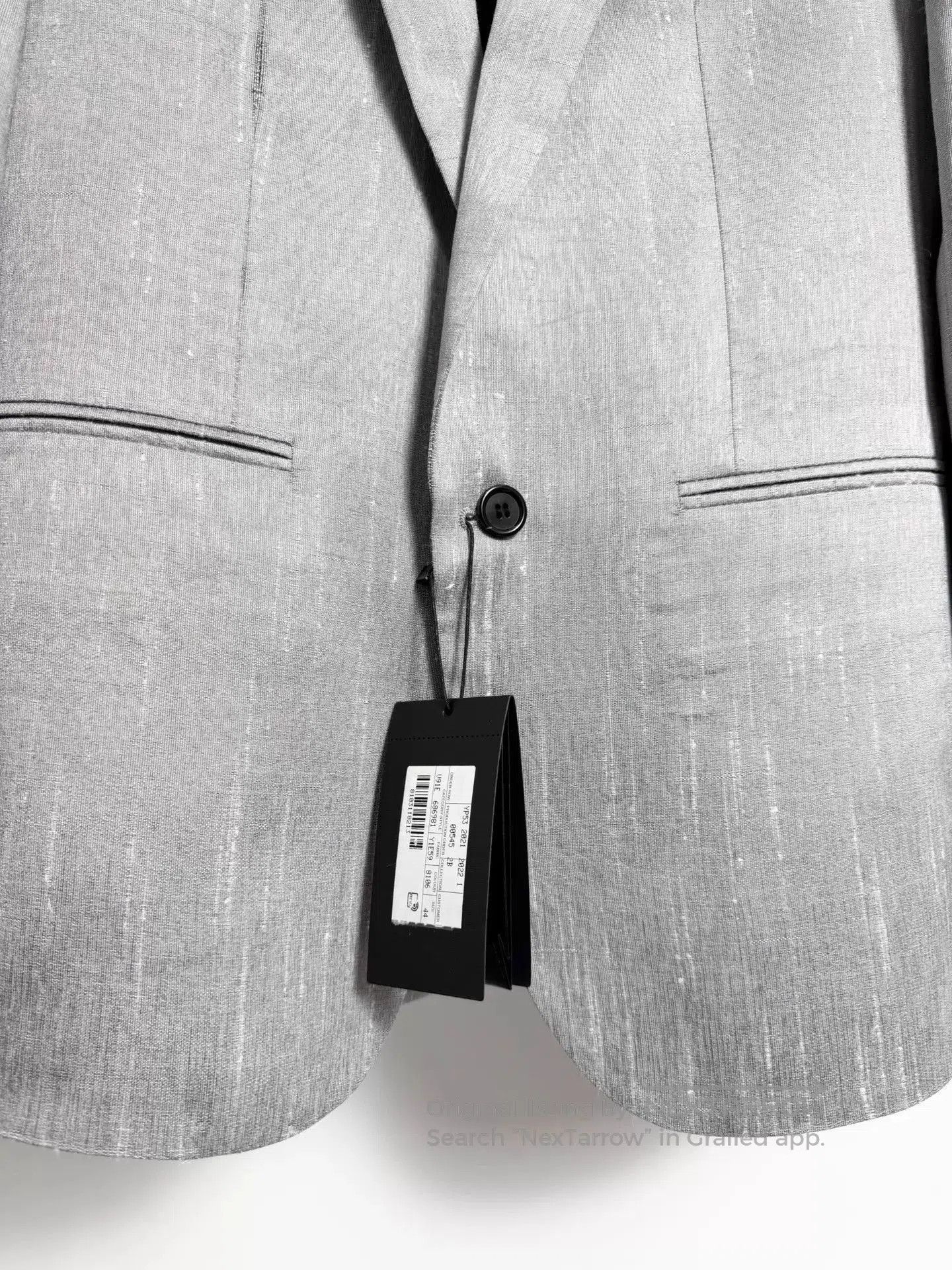Saint Laurent Paris Gray Single-Breasted Blazer. Size US M / EU 48-50 / 2 - 3 Thumbnail