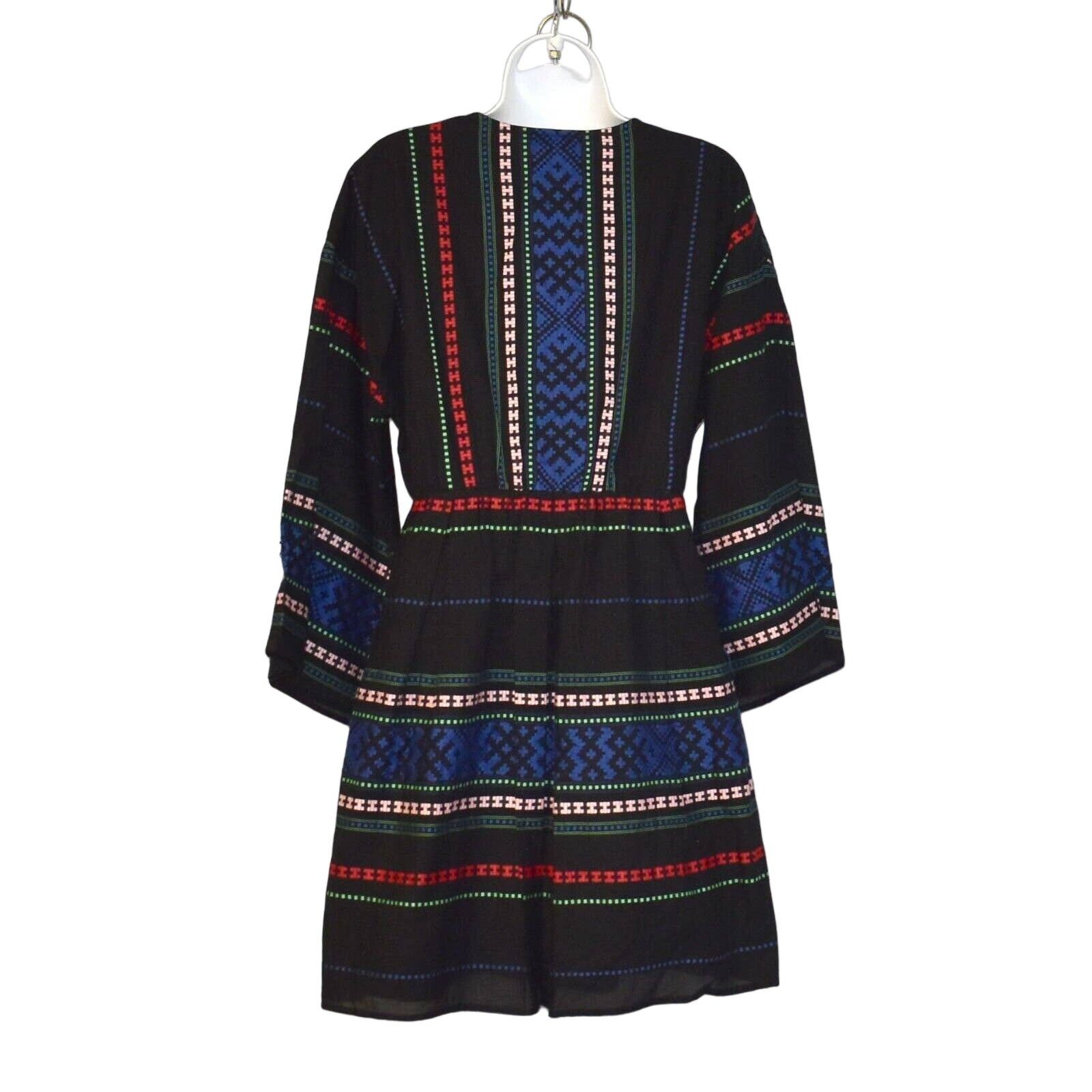 Joie B0 NWT JOIE Sada Black Cotton Embroidered Mini Dress M $268 Size M / US 6-8 / IT 42-44 - 5 Thumbnail