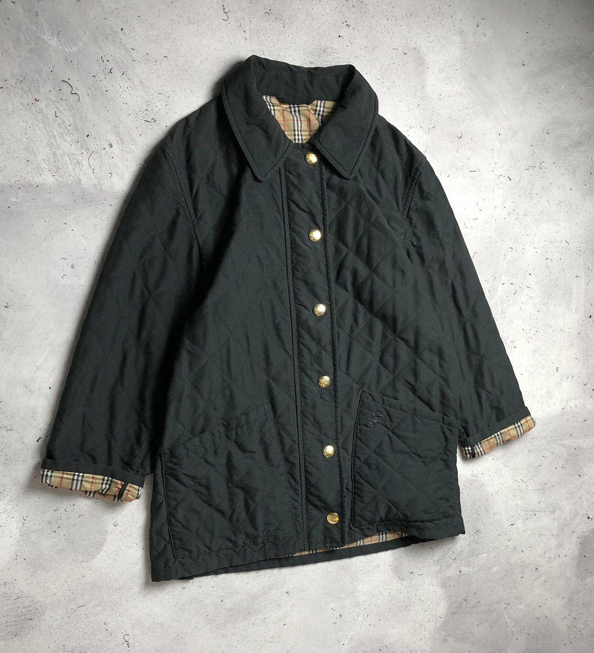 Burberry × Vintage Vintage Burberry Nova Check Qualited Coat Jacket Size US L / EU 52-54 / 3 - 4 Thumbnail