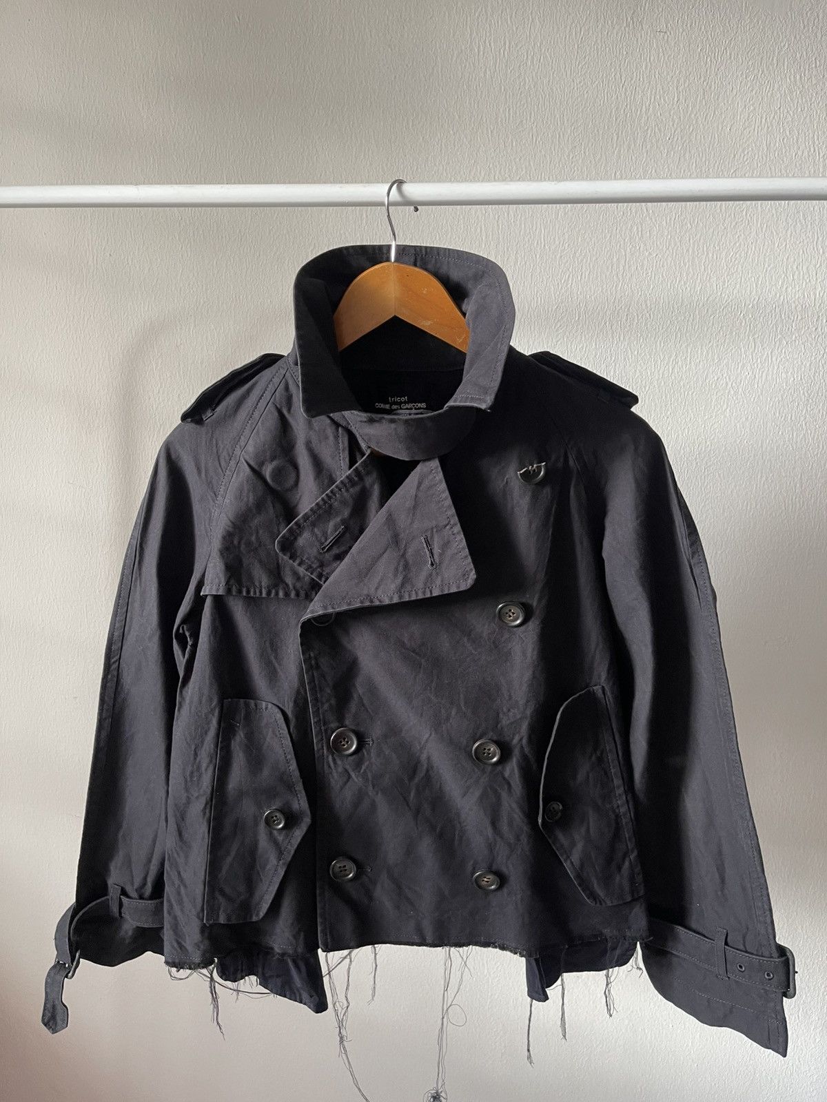 Tricot Comme des Garcons 2004 Comme Des Garcons Crop Jacket Size S / US 4 / IT 40 - 8 Thumbnail