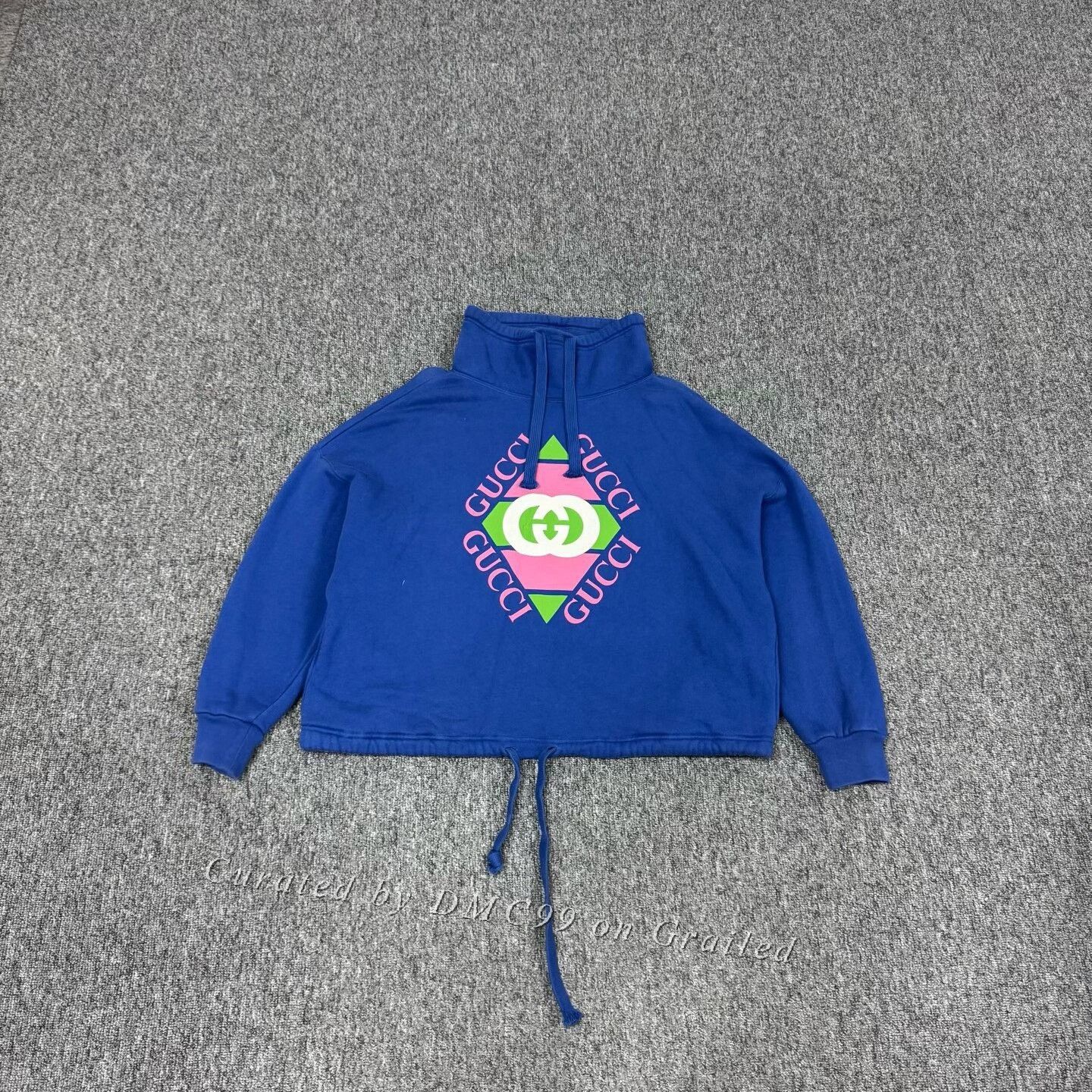 Gucci Gucci FW23 Logo Print Cotton Drawstring Hoodie XS Size XS / US 0-2 / IT 36-38 - 1 Thumbnail