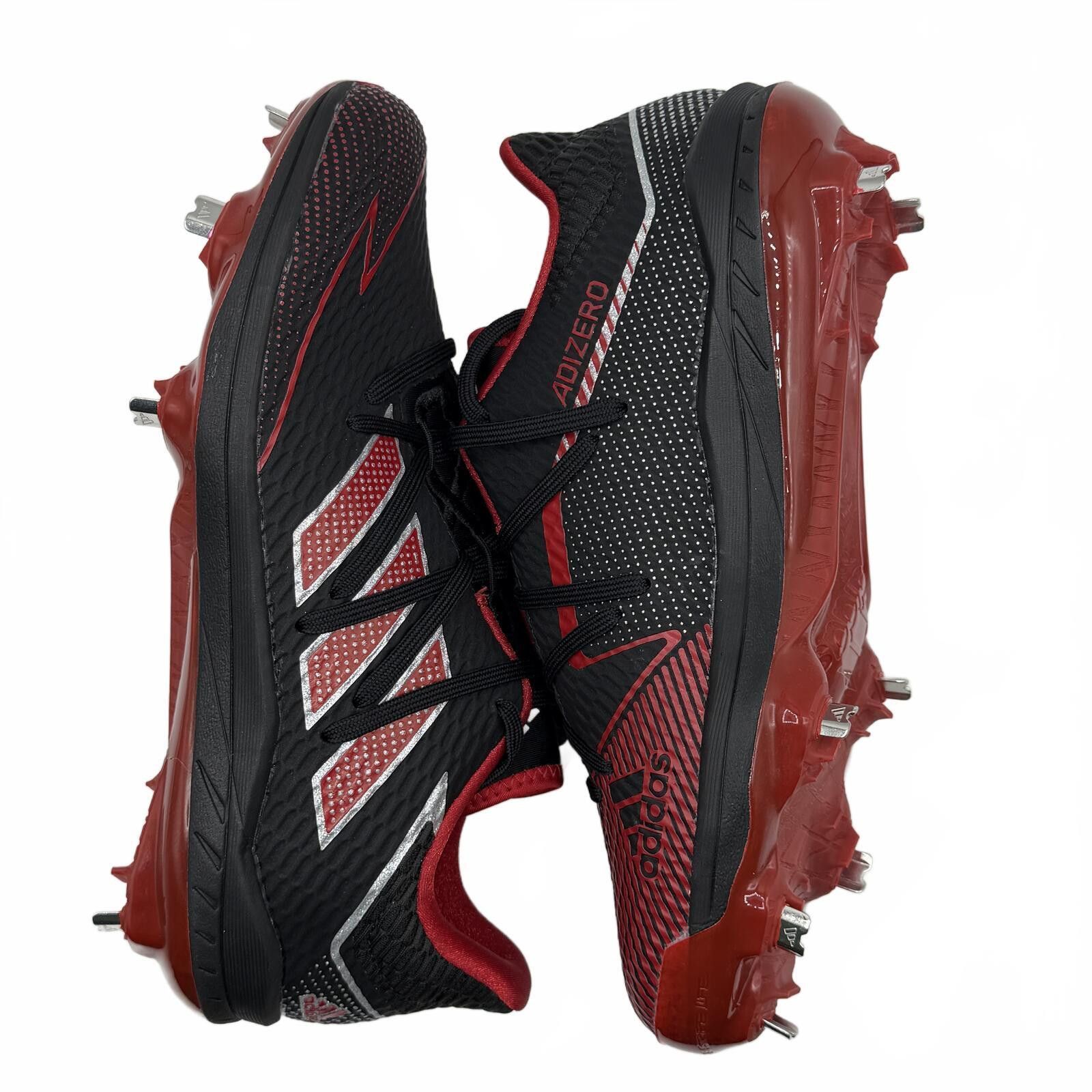 Adidas Adidas adizero Afterburner 7 Baseball Cleats Black Red Size ONE SIZE - 1 Thumbnail