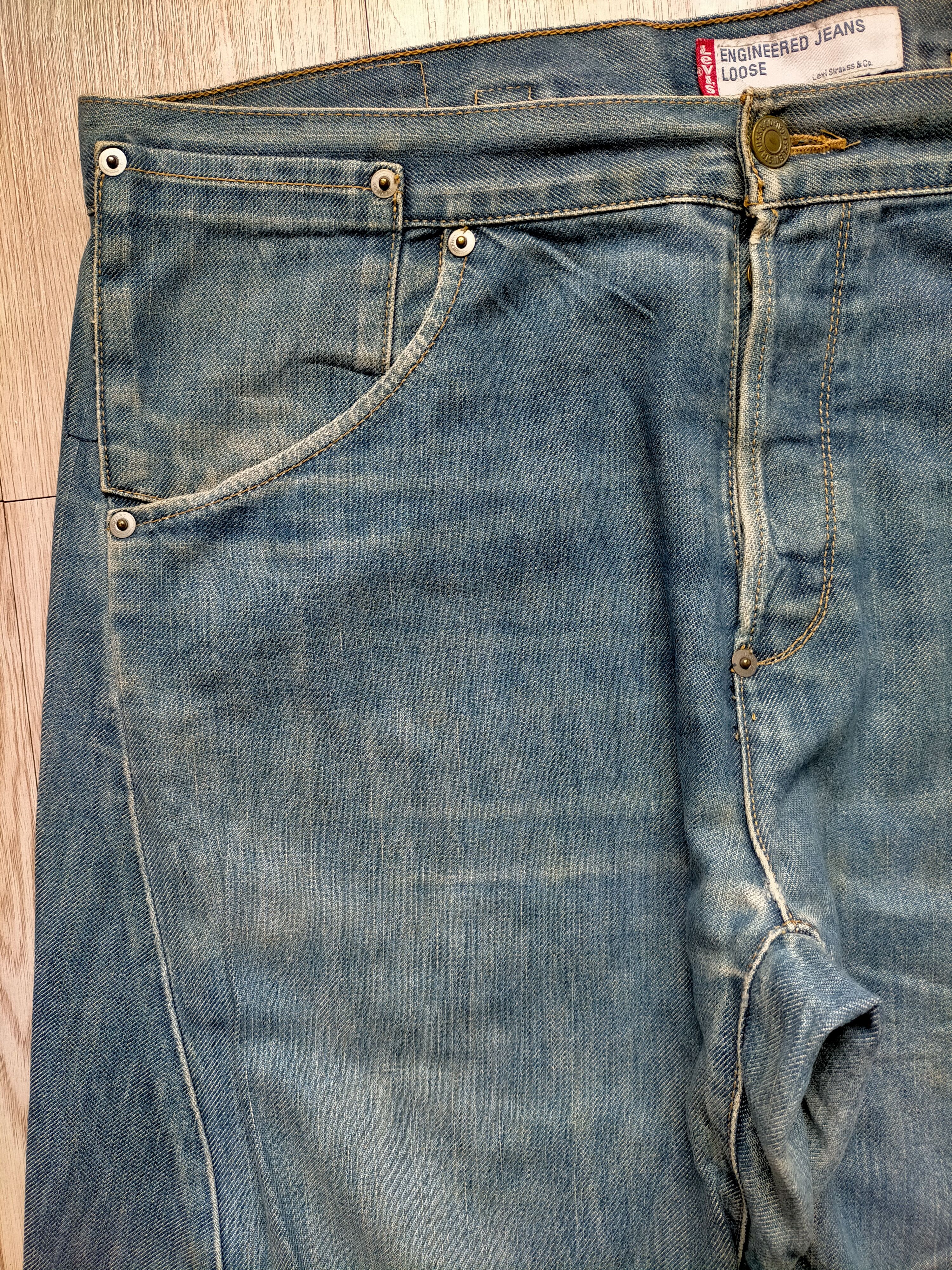 Levi's Vintage Levis Engineering Loose Single pocket jeans Size US 34 / EU 50 - 8 Thumbnail