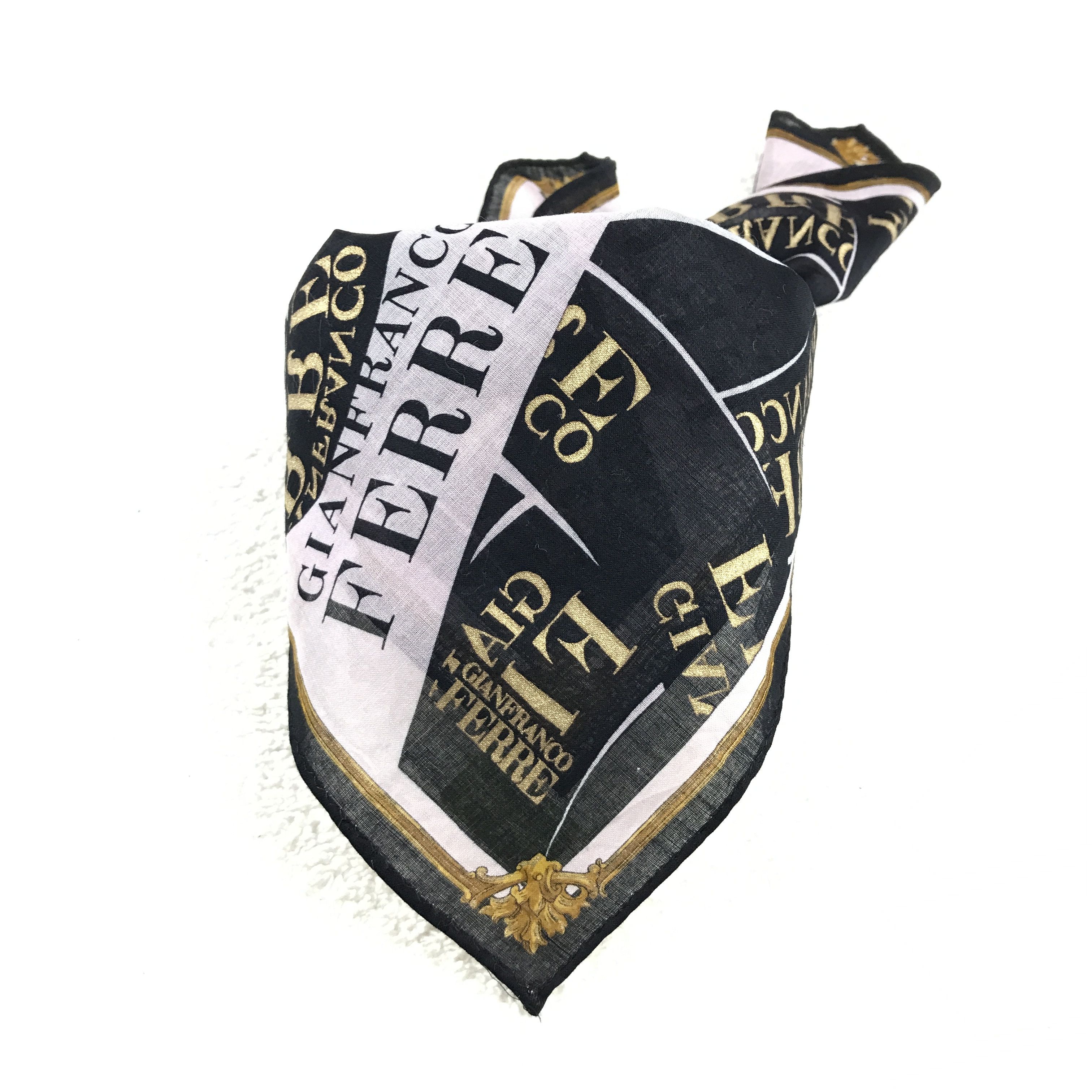 Gianfranco Ferre × Vintage Vintage GianFranco Ferre Bandana Neckerchief Handkerchief Size ONE SIZE - 4 Thumbnail