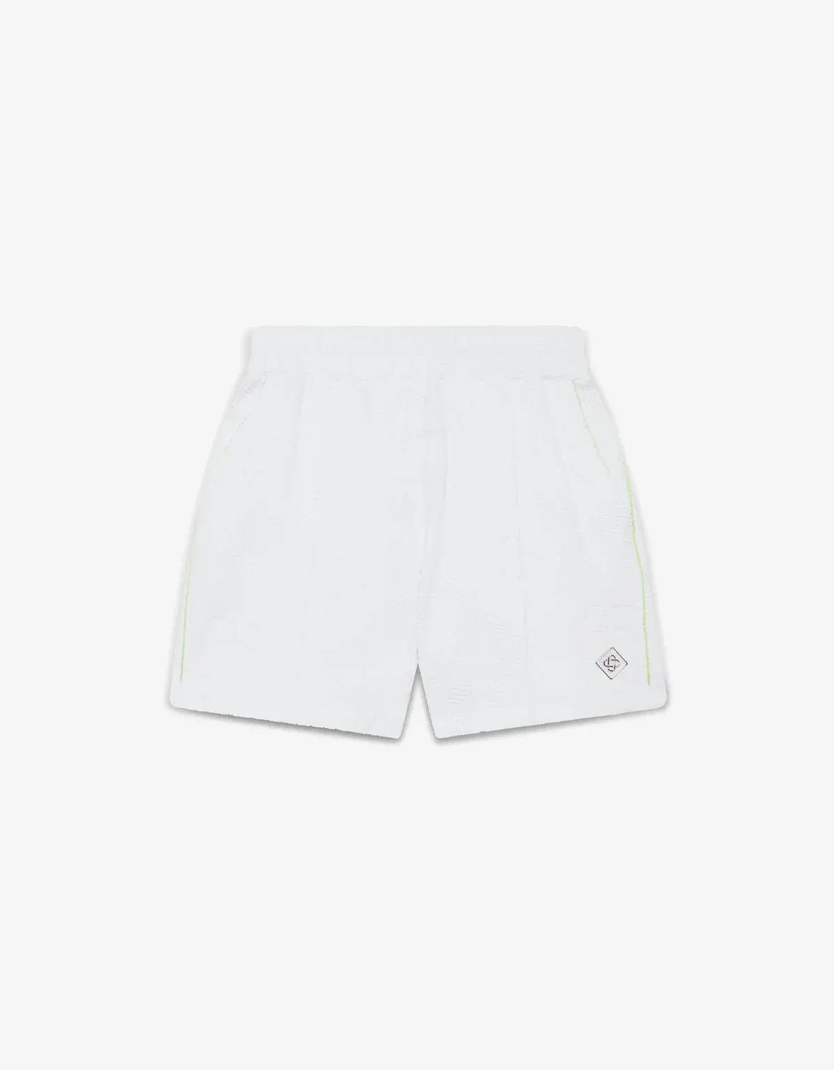 Casablanca Casablanca White Towelling Monogram Short Size US 34 / EU 50 - 1 Thumbnail