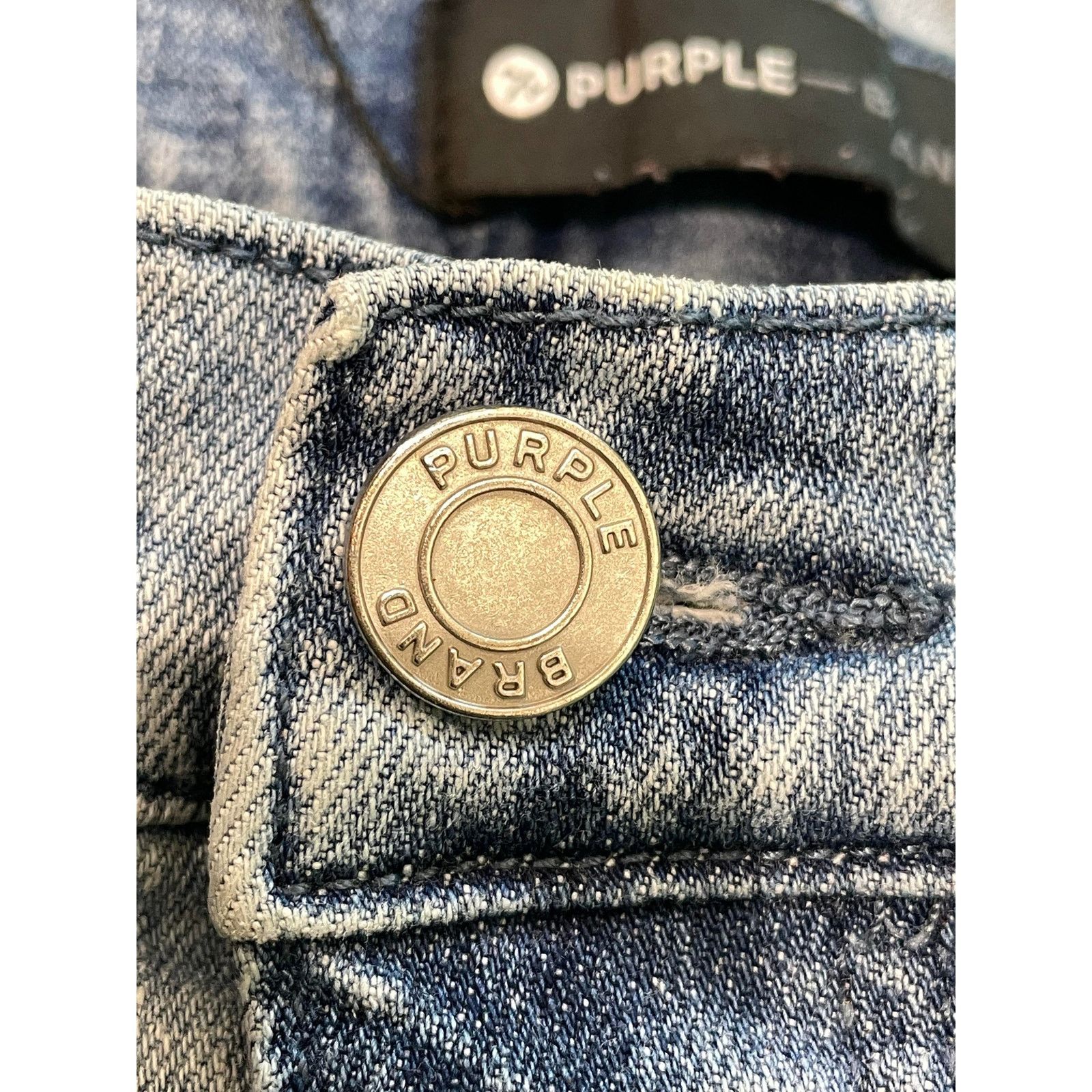 Purple Brand Distressed Light Wash Jeans