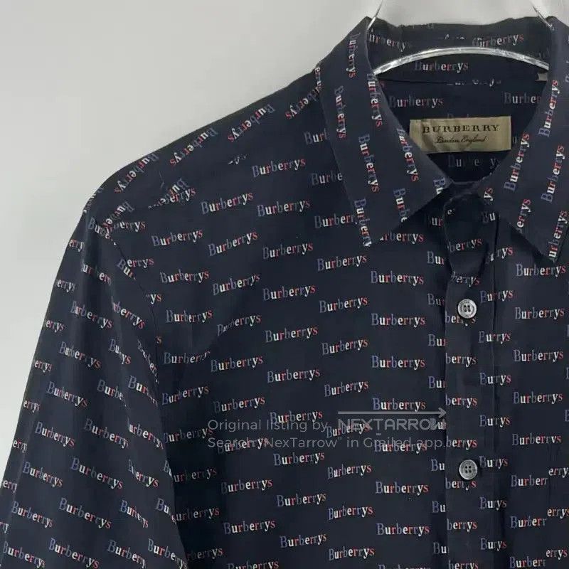 Burberry Burberry Men’s Long Sleeve Shirt in Dark Blue. Size US S / EU 44-46 / 1 - 5 Thumbnail