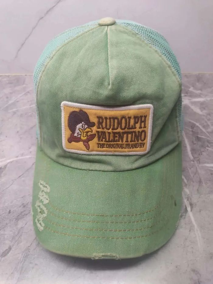 Japanese Brand Vintage 90s Patches Distressed Style Trucker Hat Cap Size ONE SIZE - 2 Thumbnail