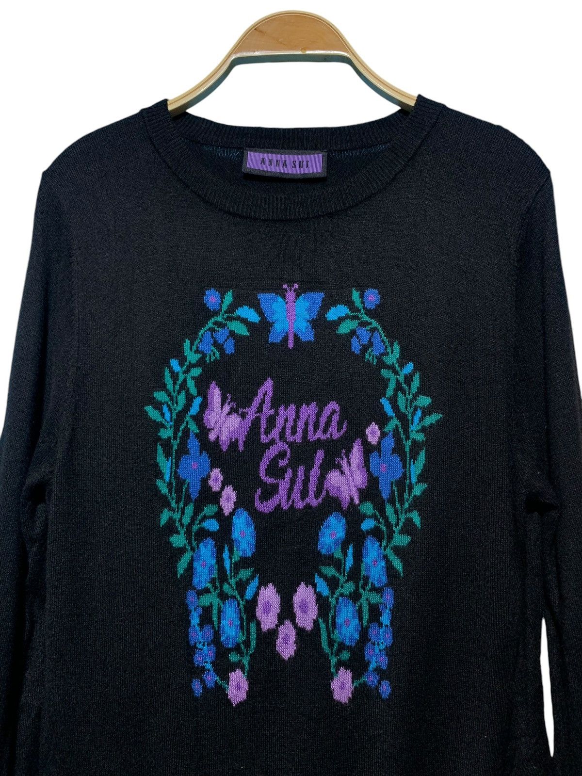 Anna Sui SS23 Anna Sui blooming garden artwork knit sweater Size M / US 6-8 / IT 42-44 - 4 Thumbnail