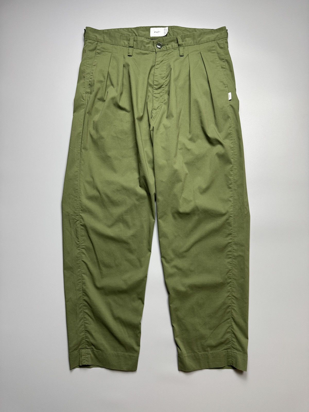 Wtaps WTAPS - Green Nylon Tuck 01 Ripstop Coolmax - Pants Size US 34 / EU 50 - 1 Thumbnail
