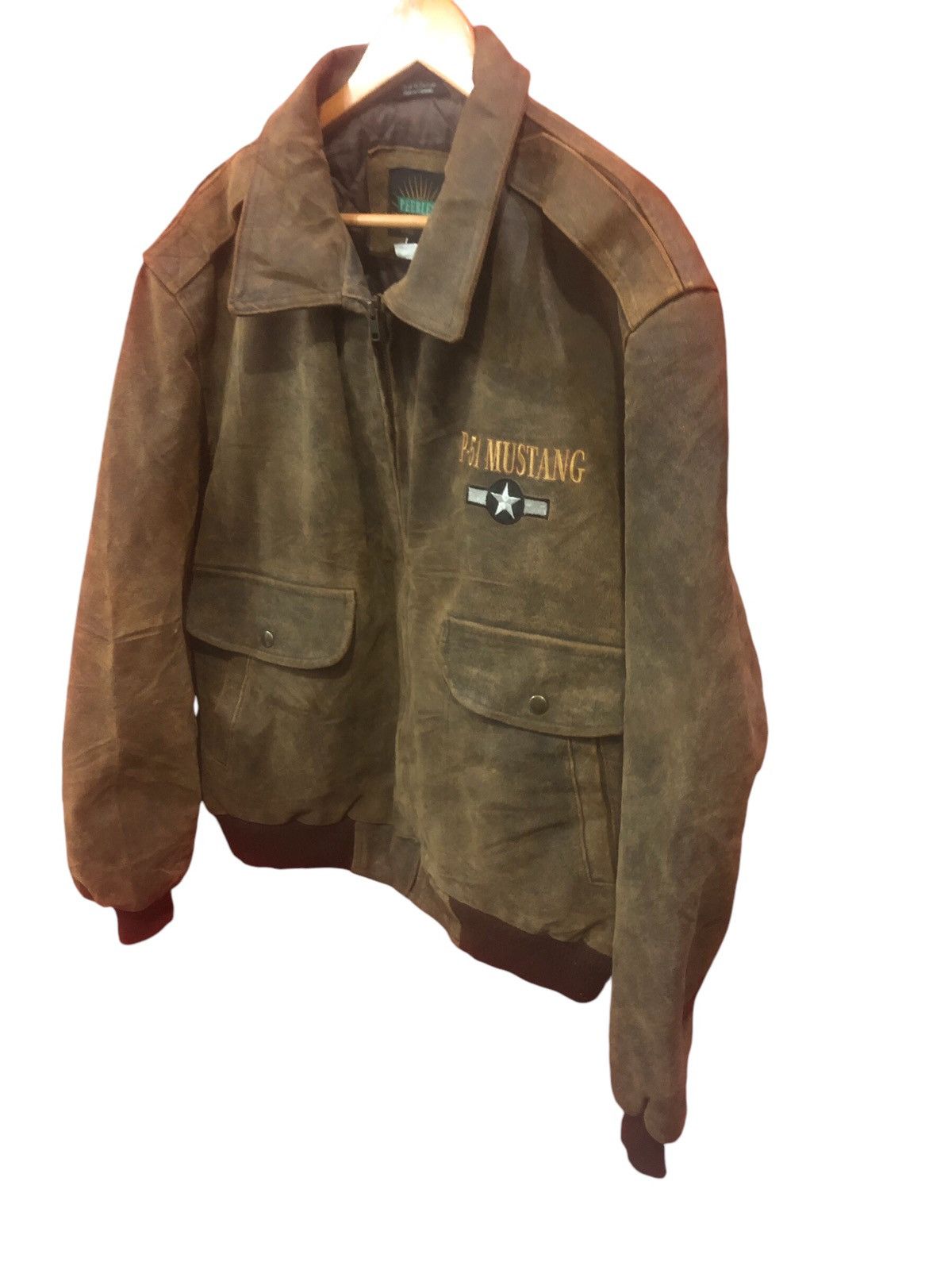 Vintage Vintage Peerless Mustang P-51 Fighter Pilot Jacket Size US XL / EU 56 / 4 - 3 Thumbnail