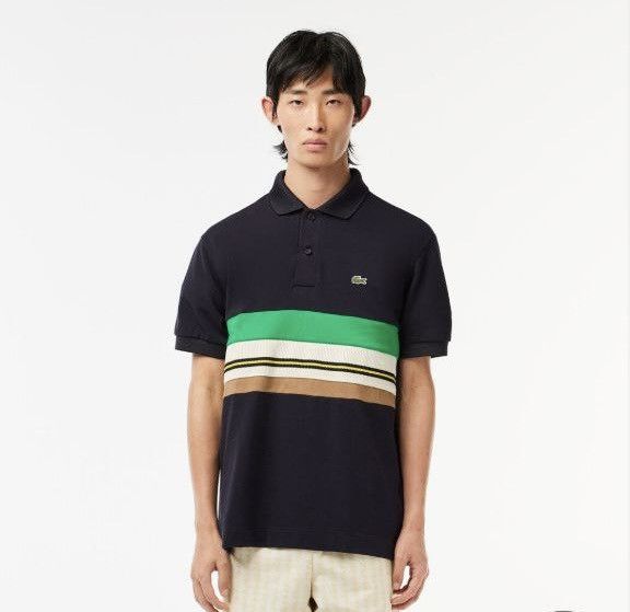 Lacoste Lacoste Made In France Contrast Stripe Polo Size US L / EU 52-54 / 3 - 1 Thumbnail