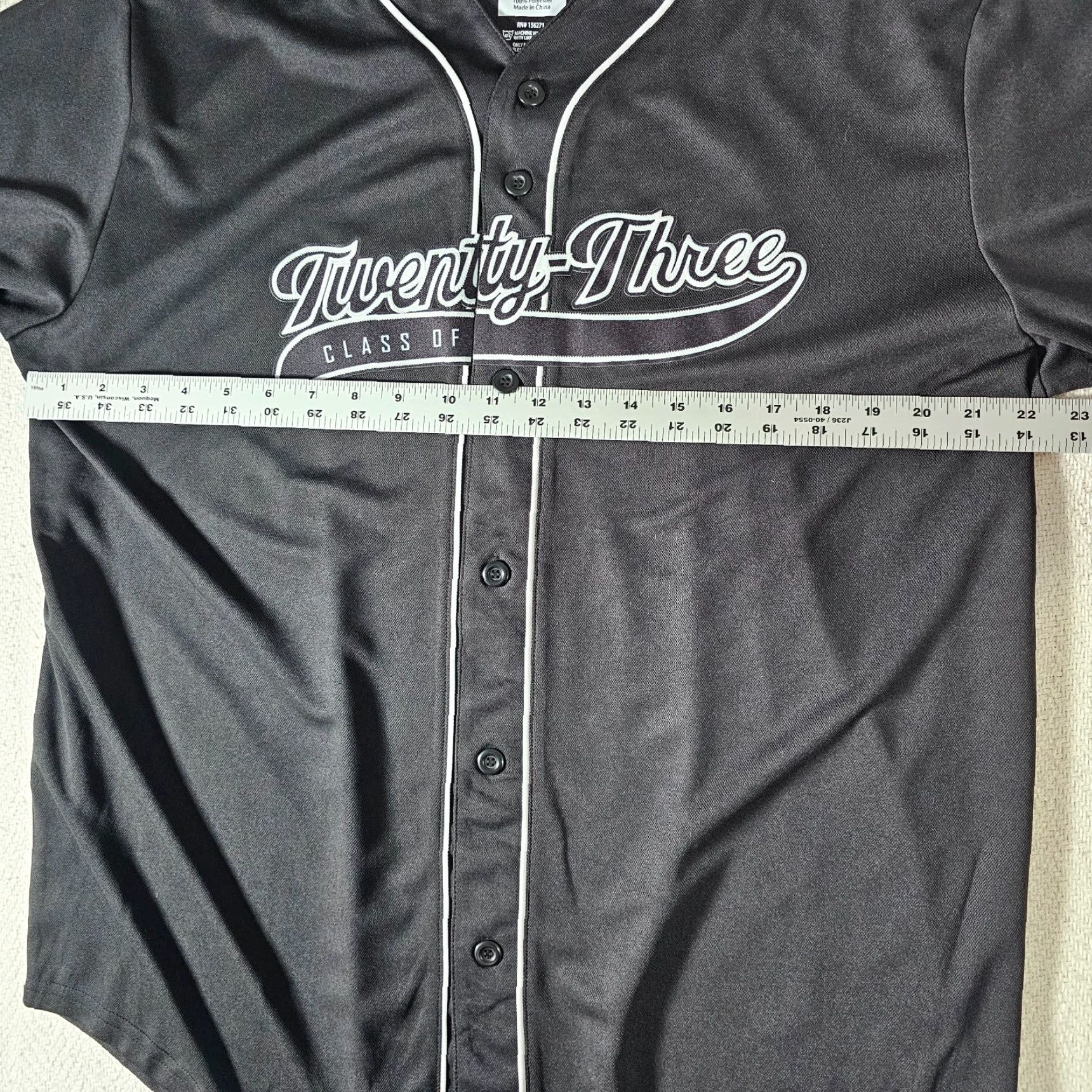 Vintage HERFF JONES 2023 Senior Baseball T-Shirt Unisex Adult Medium Black Contrast Stitching Size M / US 6-8 / IT 42-44 - 5 Thumbnail