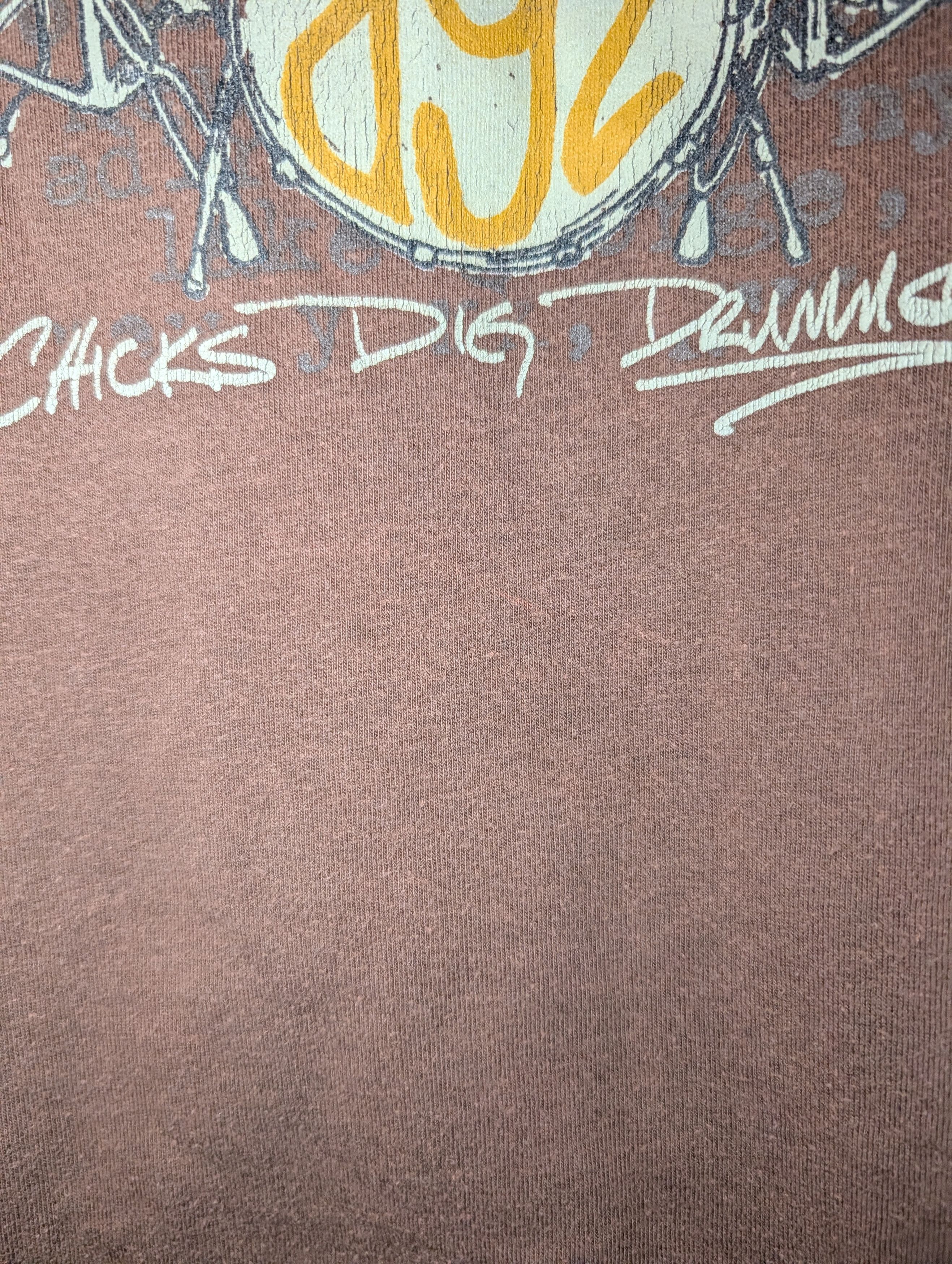 Abercrombie & Fitch Vintage Y2K Abercrombie Chicks Dig Drummer Tee KIDS XL Size US XL / EU 56 / 4 - 5 Thumbnail