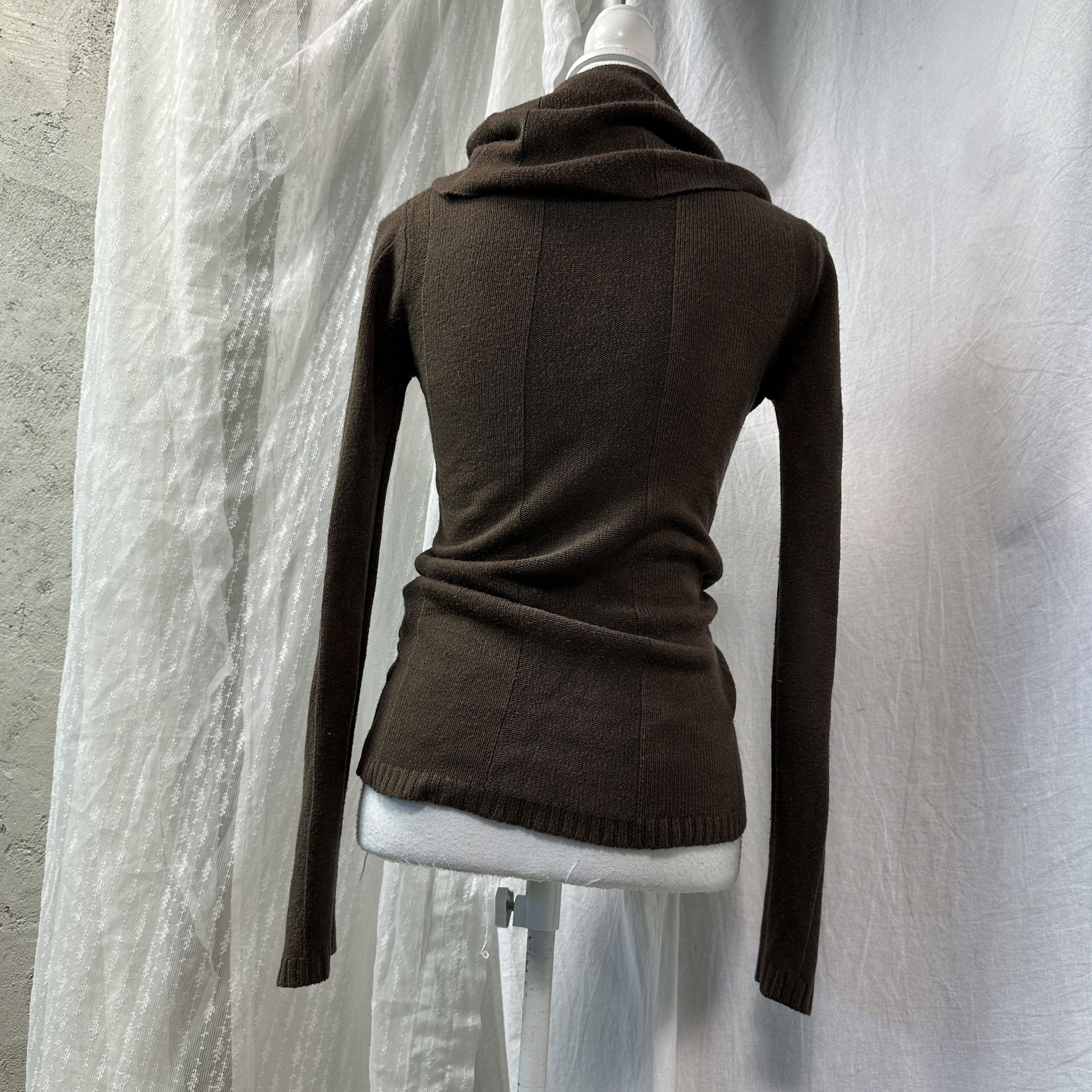 Vintage Vintage Avant Garde Bare Shoulders Big Collar Sweater Y2K Size S / US 4 / IT 40 - 4 Thumbnail