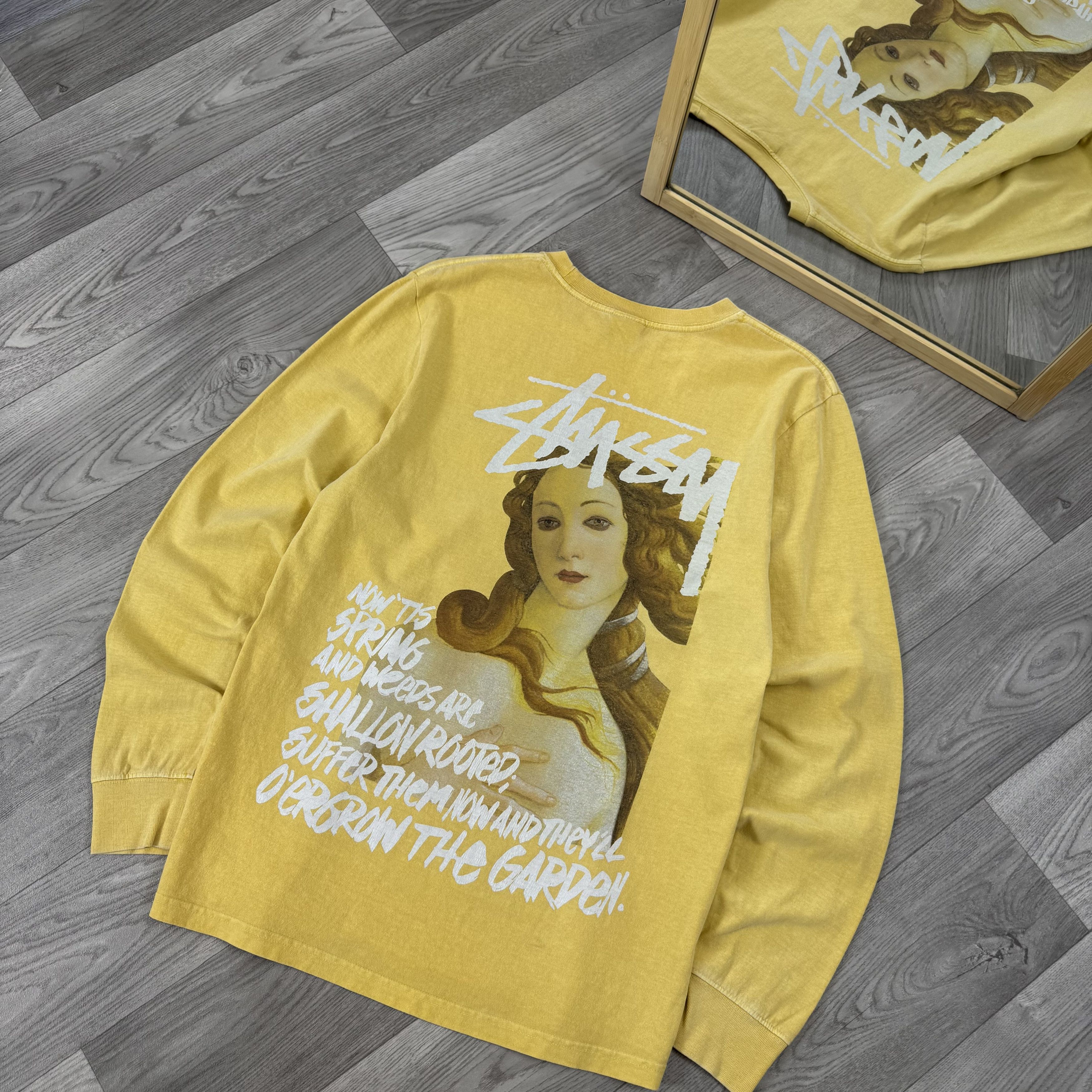 Stussy Stussy Spring Weeds Graphic Pigment Dyed Long Sleeve Tee Size US M / EU 48-50 / 2 - 6 Thumbnail