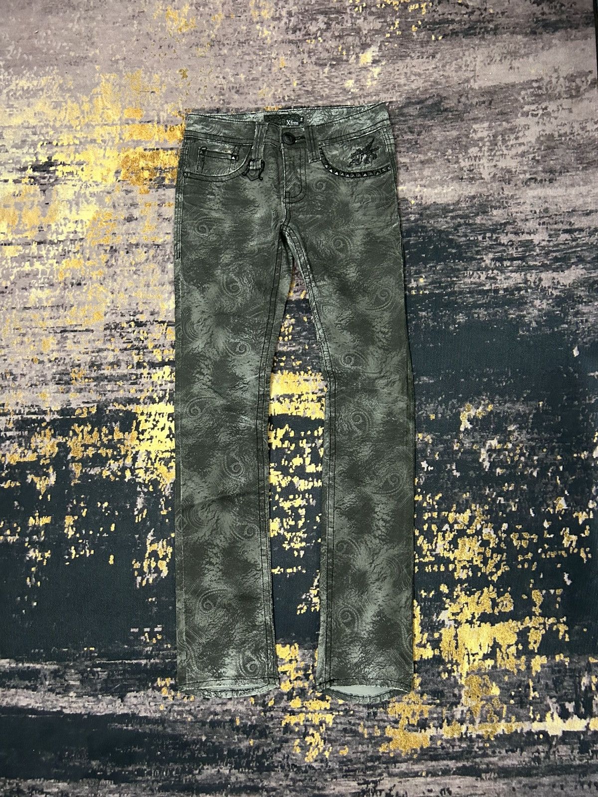 Beauty Beast Xfrm Paisley Studded Pants Size US 28 / EU 44 - 1 Thumbnail