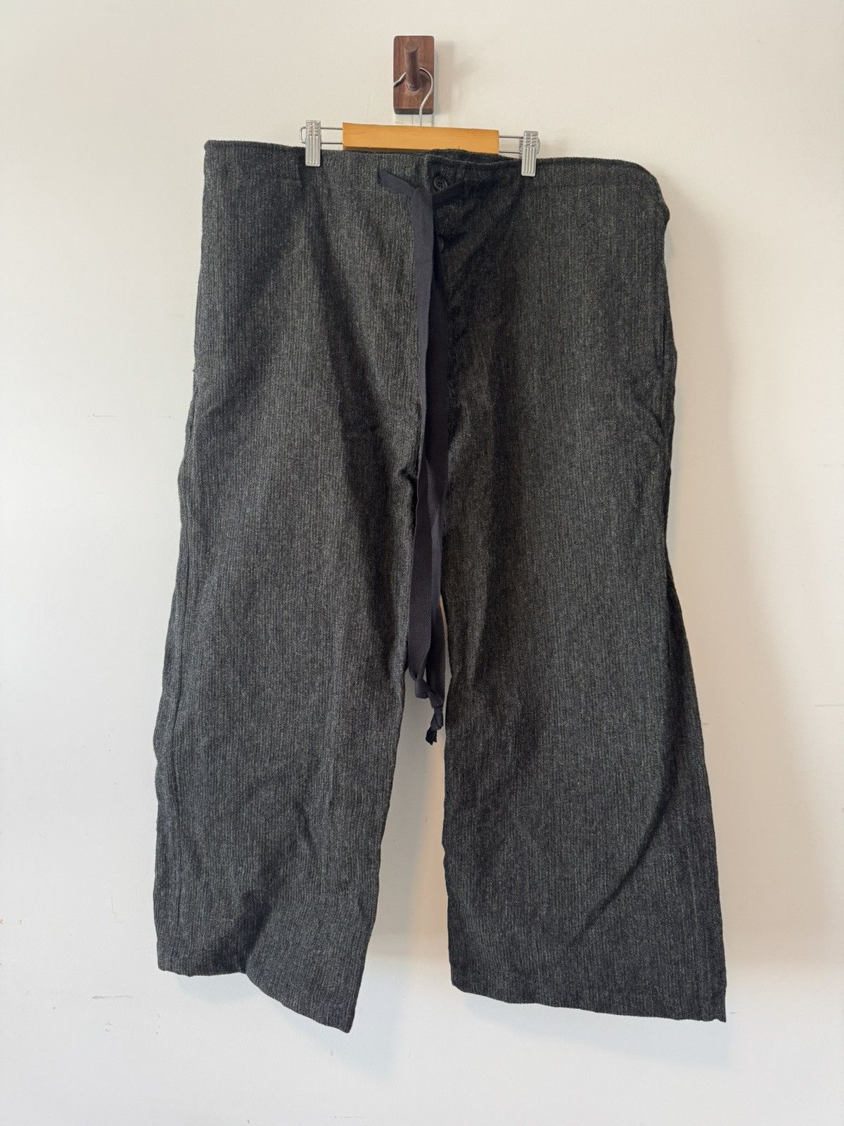 Paul Harnden Shoemakers AW24 Unlined Green Tweed drawstring pants Size US 36 / EU 52 - 1 Thumbnail