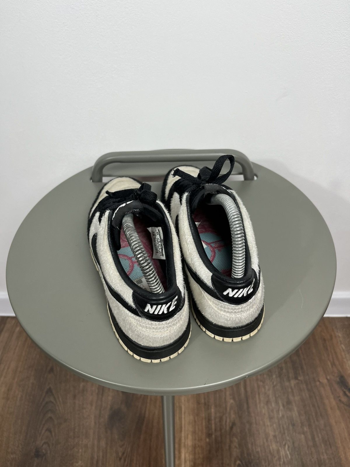Nike Nike Dunk Low Panda Pigeon Black White Hairy Suede Sneakers Size US 6.5 / IT 36.5 - 11 Thumbnail