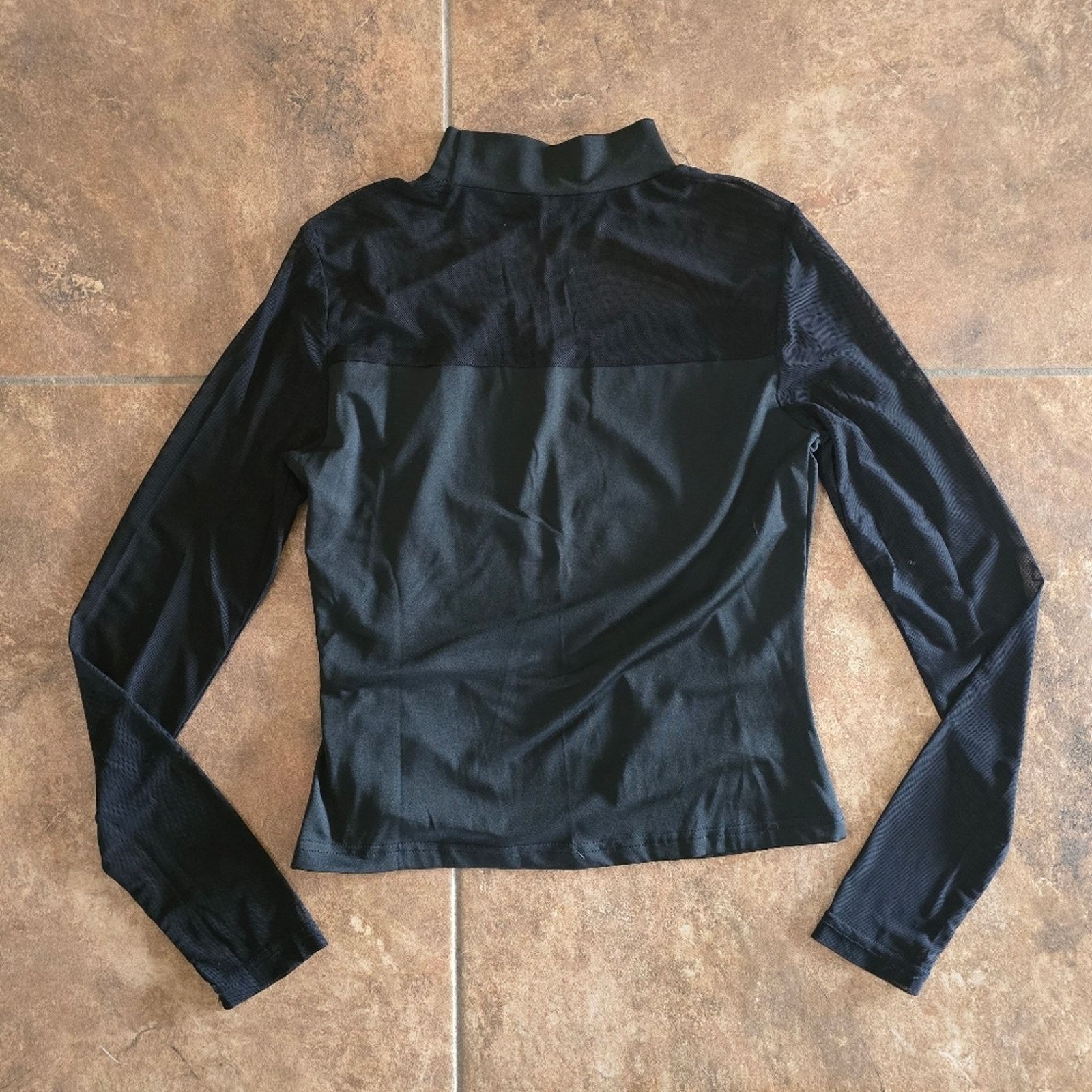Other Black Mesh Detailed Peepshow Long Sleeve Size M / US 6-8 / IT 42-44 - 2 Thumbnail