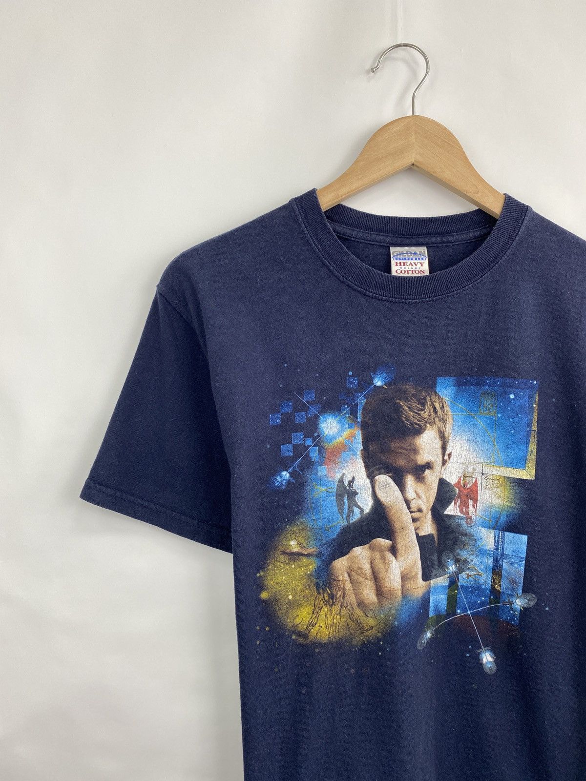 Gildan Vintage 2000 Robbie Williams t-shirt rare retro hype y2k Size US M / EU 48-50 / 2 - 2 Thumbnail