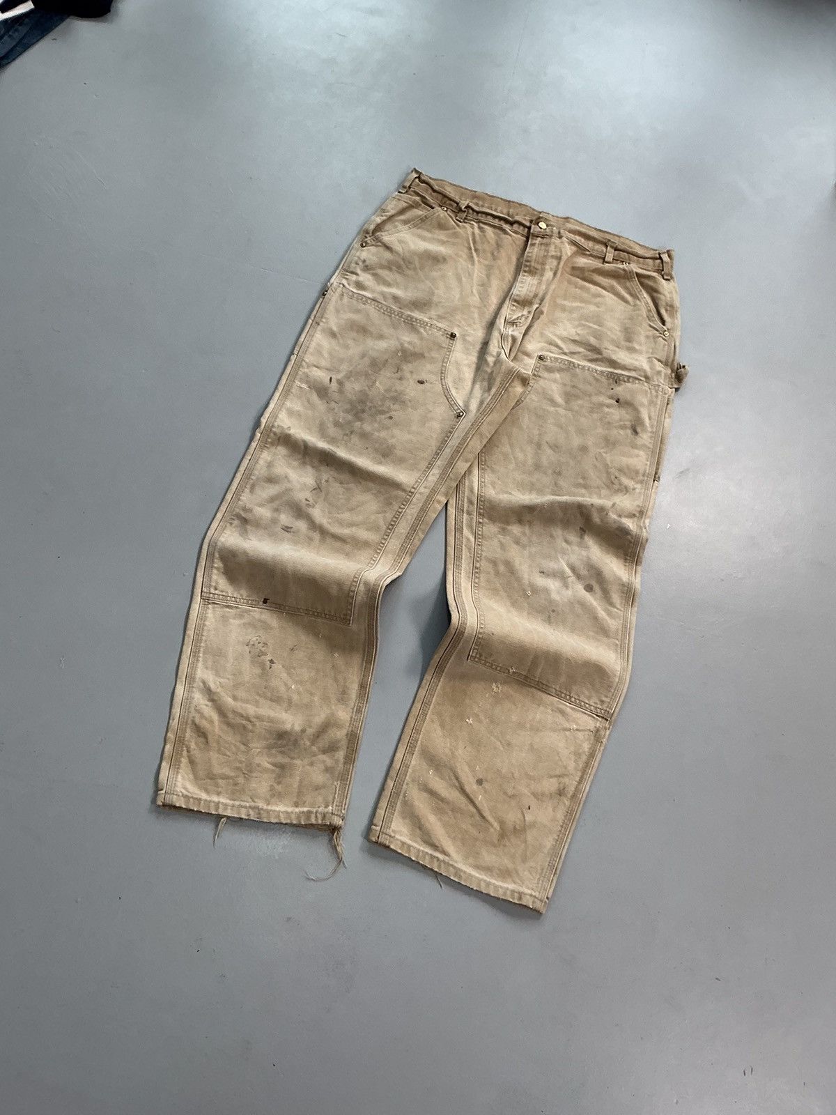 Carhartt Vintage Carhartt B01 BRN double knee workwear Size US 40 / EU 56 - 3 Thumbnail