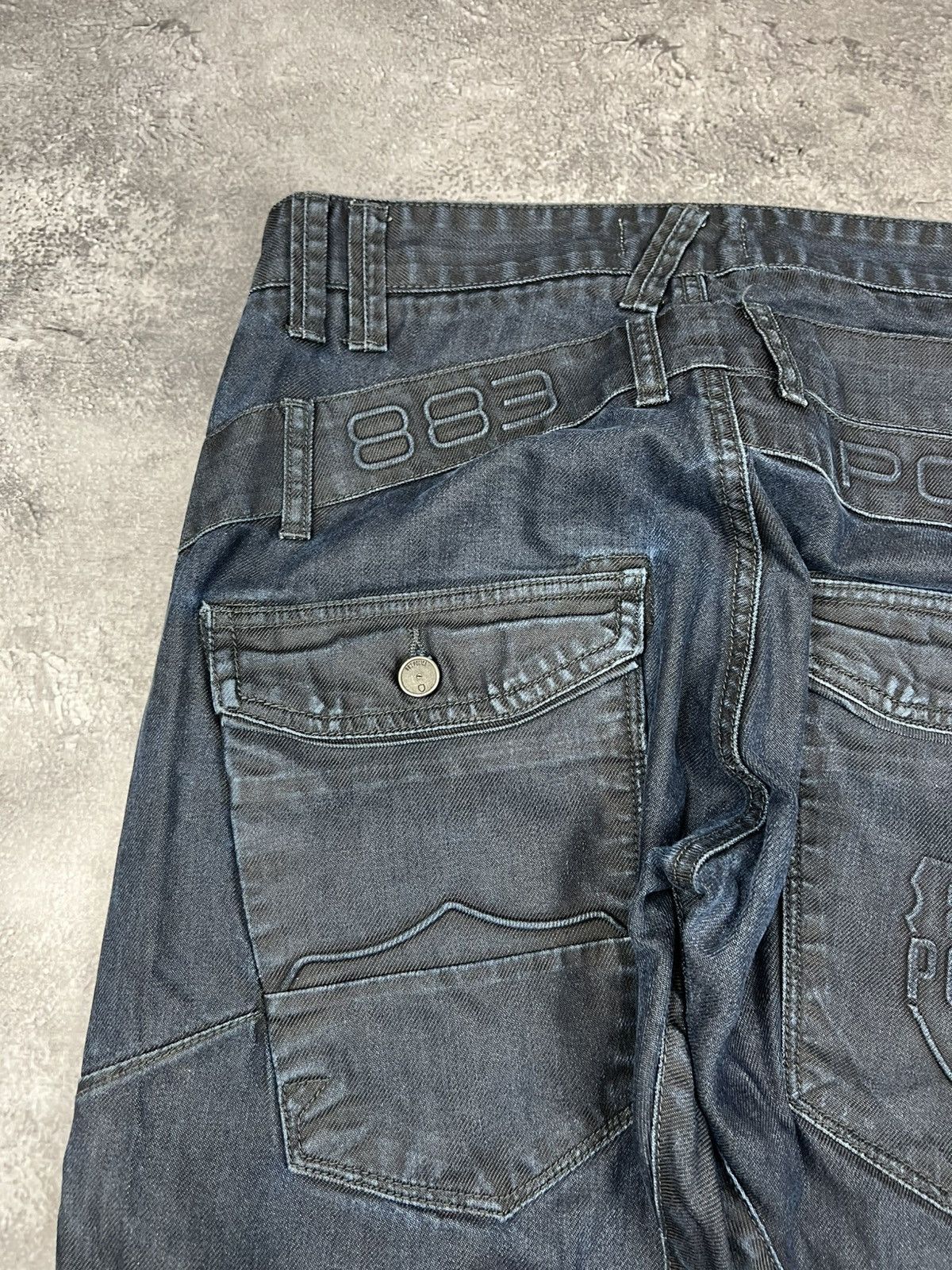 Japanese Brand 883 Police Y2K Tapered Jeans Denim Pants Size US 32 / EU 48 - 5 Thumbnail