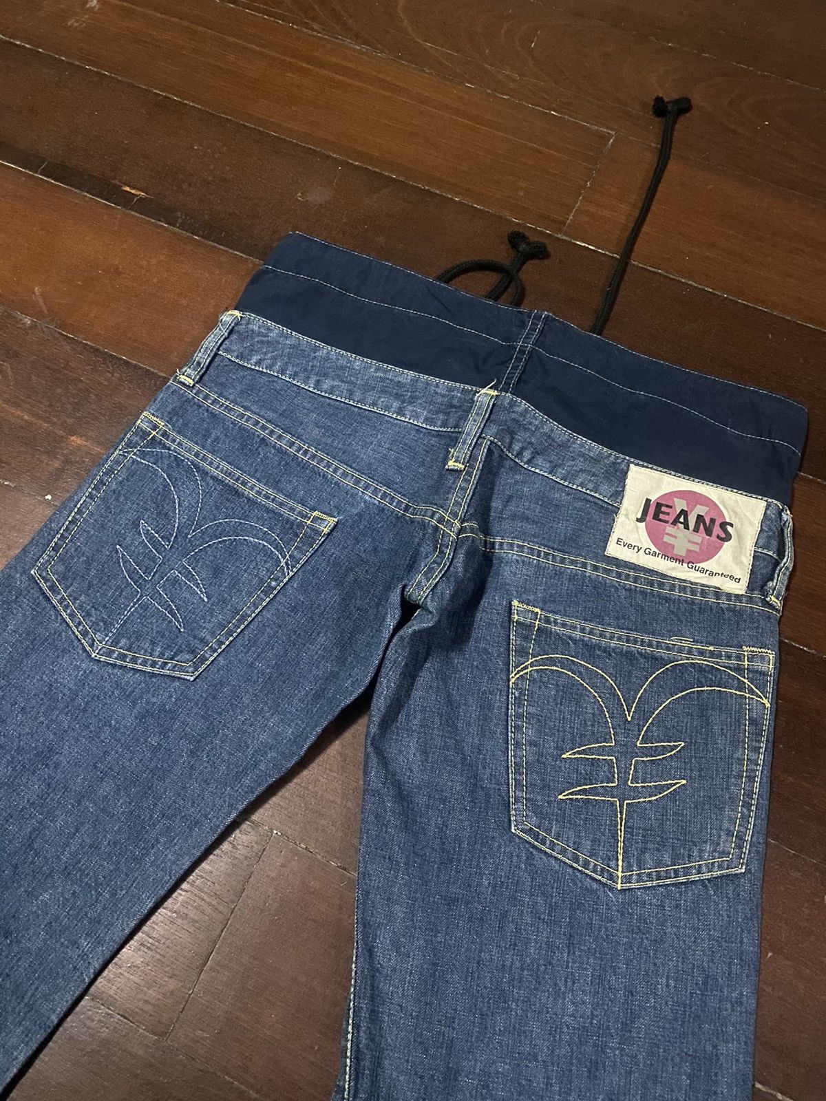 Evisu × Japanese Brand × Le Grande Bleu (L.G.B.) vintage yen japanese brand double waist denim nice design B1 Size US 33 - 1 Thumbnail