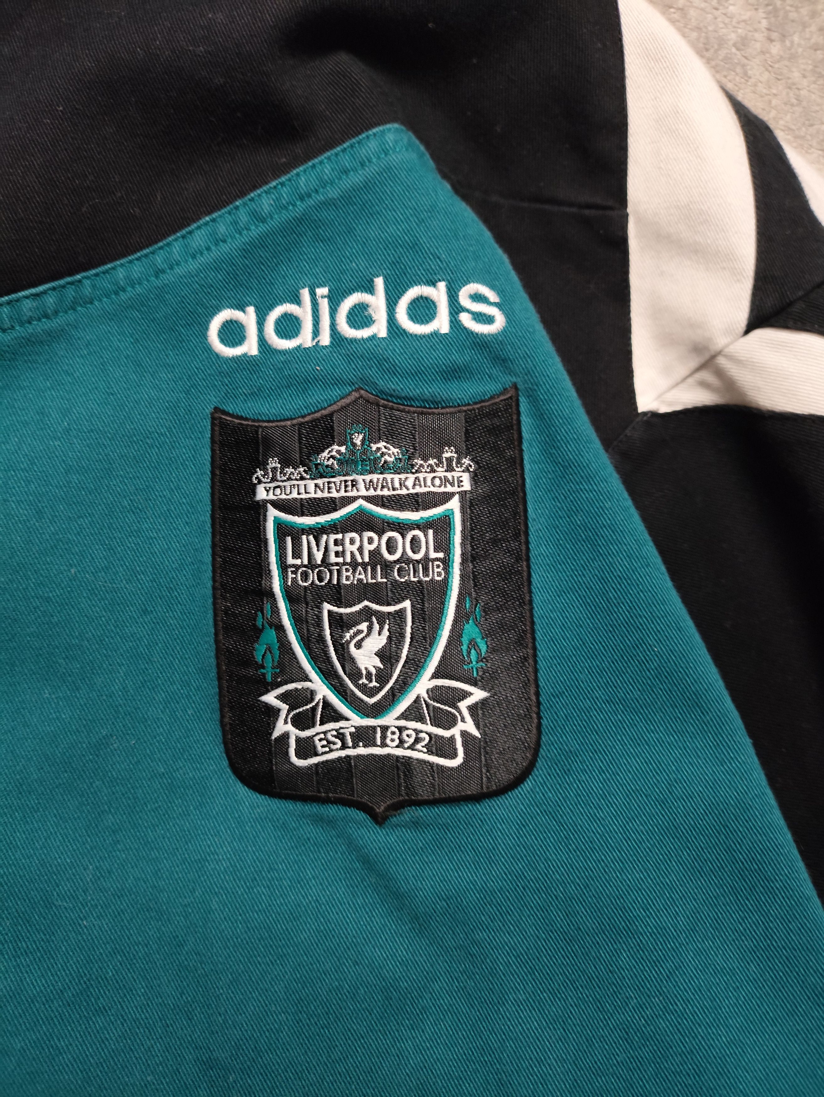 Adidas × Vintage Vintage 90s Adidas Liverpool Jacket Football Soccer RARE Size US L / EU 52-54 / 3 - 3 Thumbnail