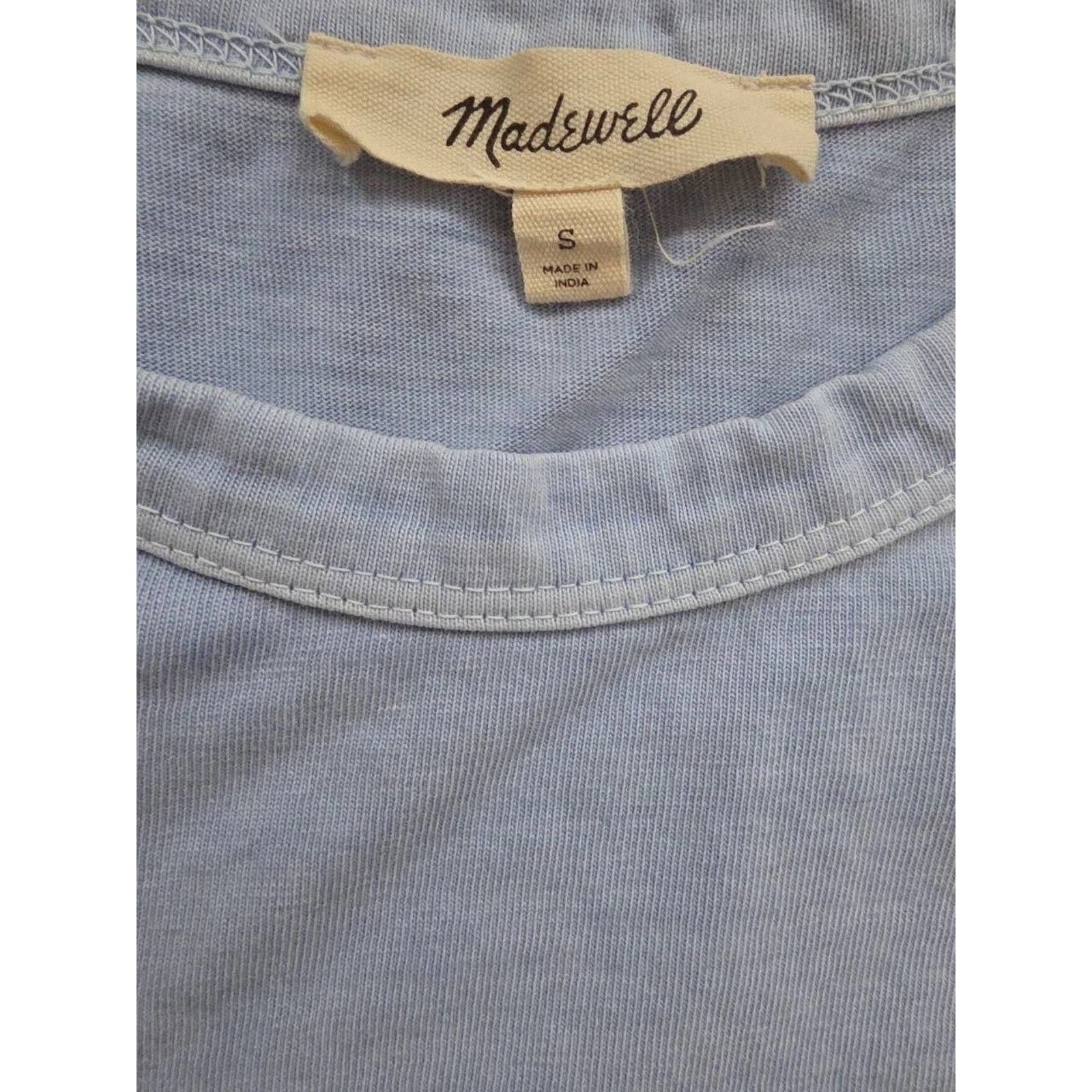 Madewell Madewell Cotton Crewneck Tee in Peri Blue, Size Smal A001558 Size S / US 4 / IT 40 - 7 Thumbnail