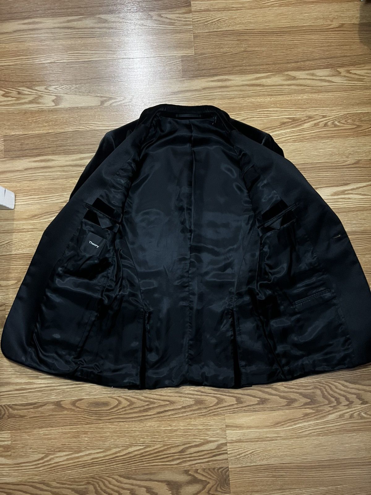 Theory Chambers Black Velvet Tuxedo Blazer Size 36R - 5 Thumbnail