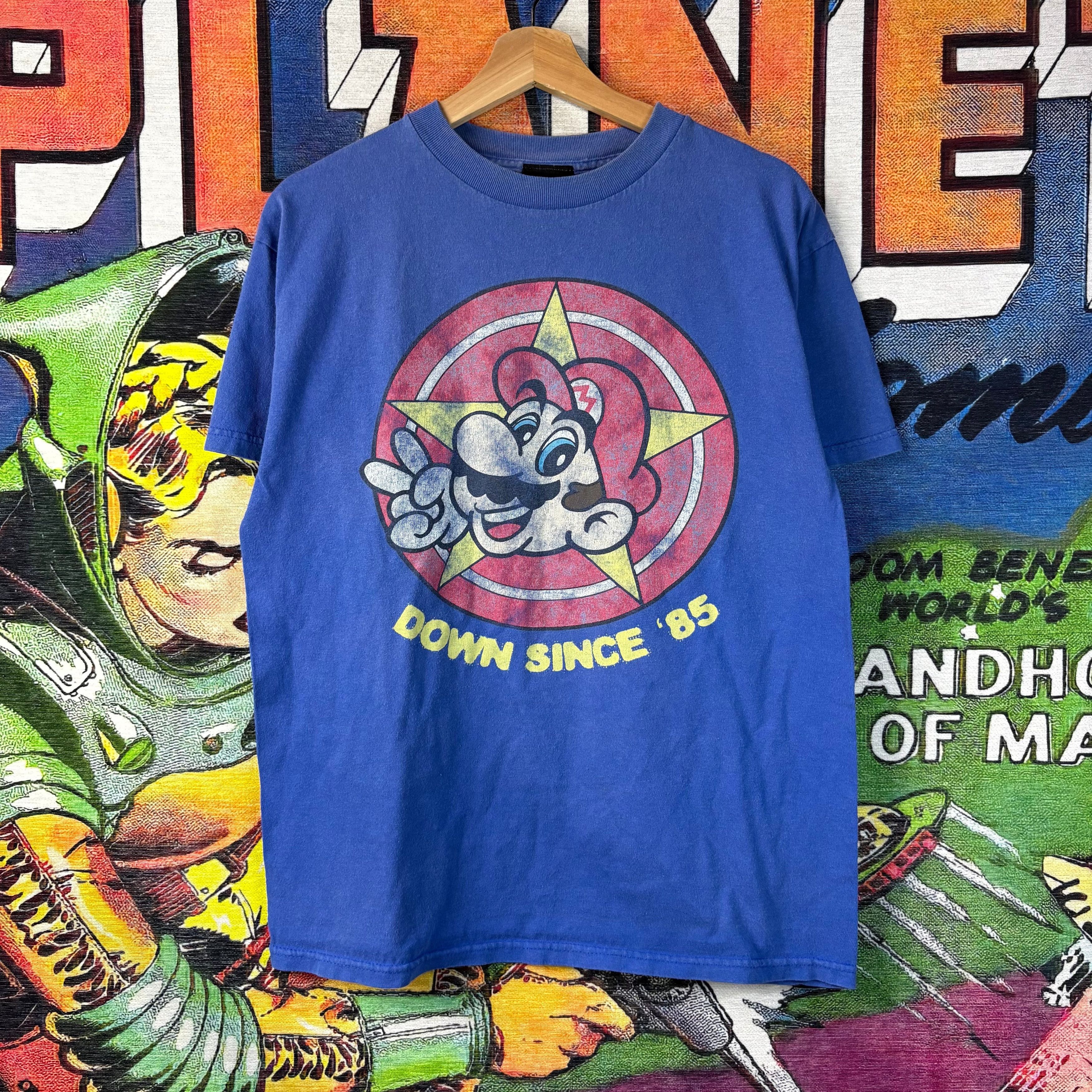 Nintendo Y2K 2007 Nintendo Super Mario Bros Down Since ’85 Tee Size M Size US M / EU 48-50 / 2 - 1 Thumbnail