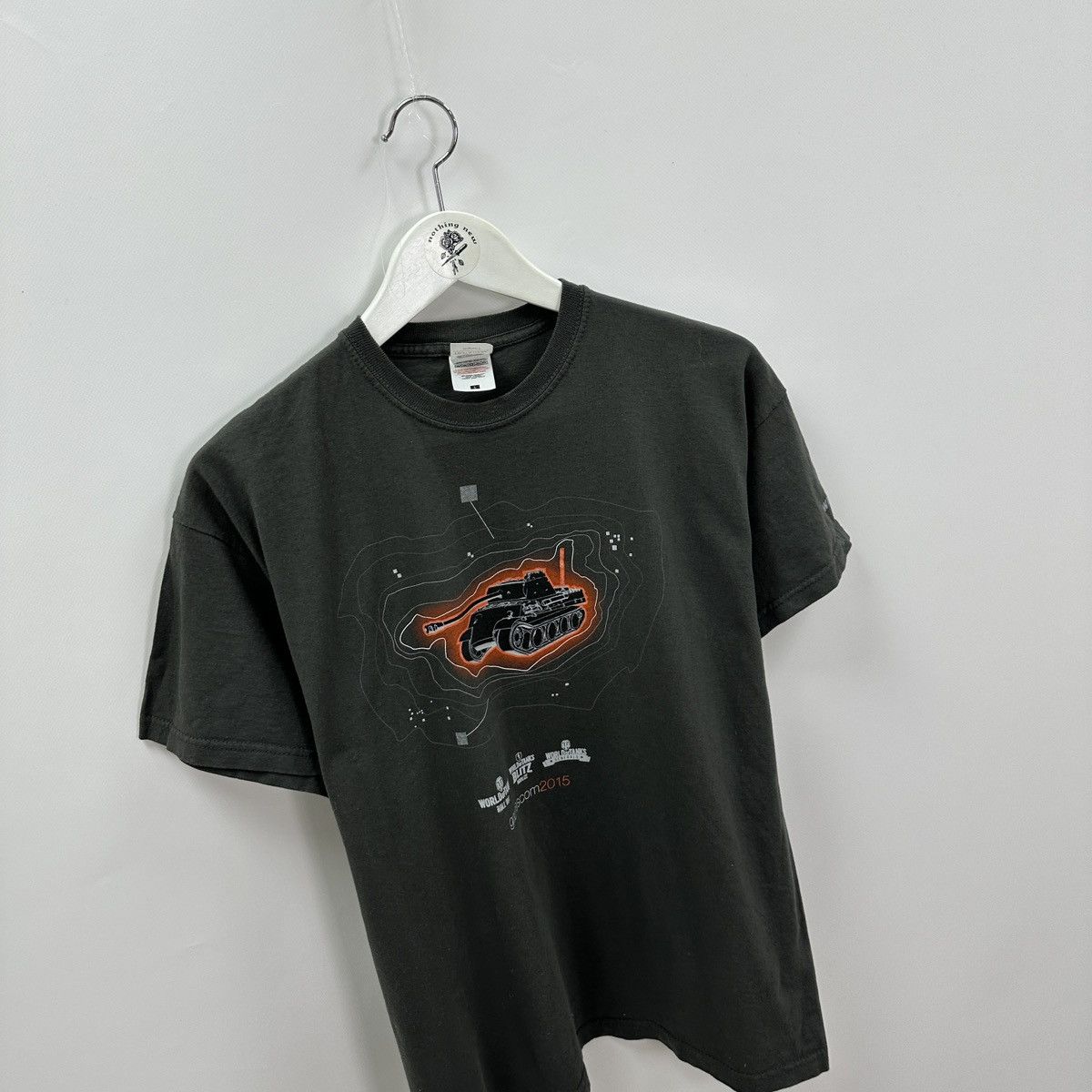 The Game Vintage 00s World Of Tanks Warships WoT tee Gamescome 2015 Size US L / EU 52-54 / 3 - 5 Thumbnail