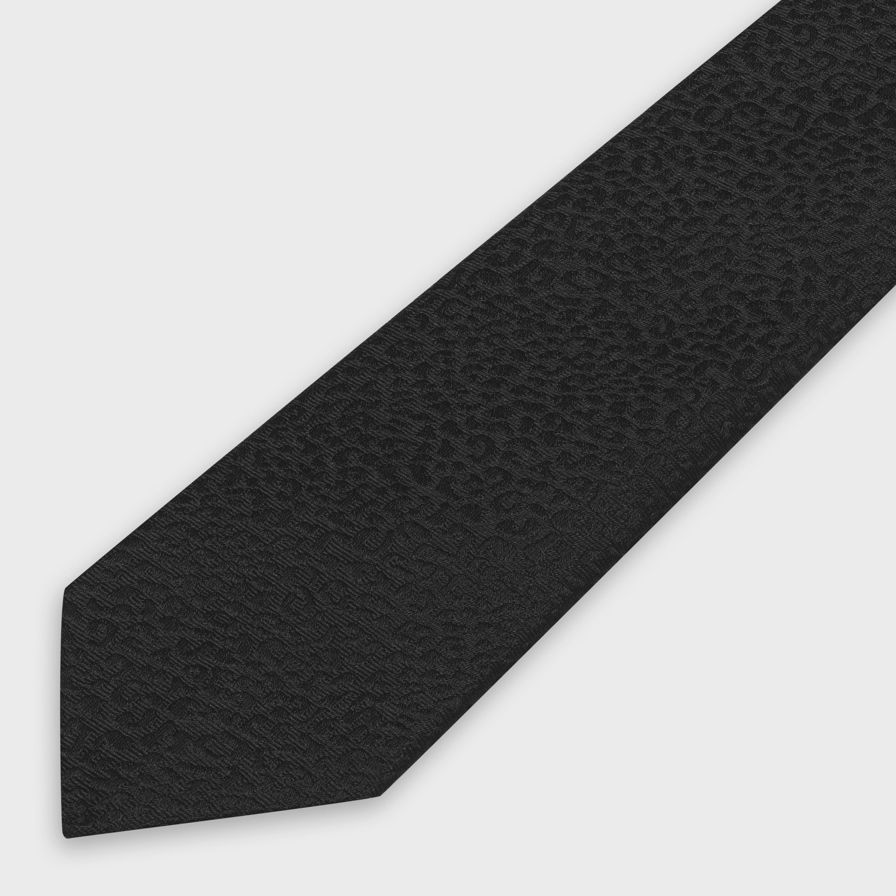 Celine o1bcso1str0925 2AV00949I Size: OS / Silk Tie in Black Size ONE SIZE - 2 Thumbnail