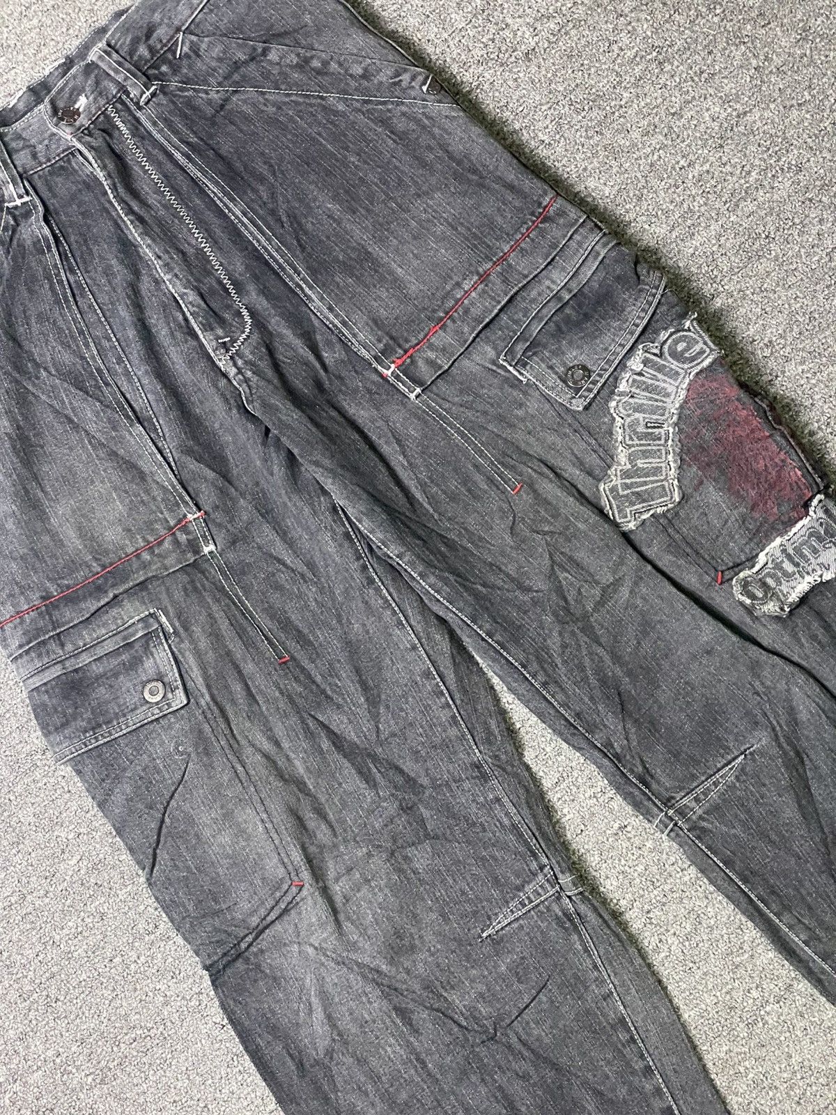If Six Was Nine × Japanese Brand × Le Grande Bleu (L.G.B.) THRILLERdnm x Optimal Design Cargo Pants (92) Size US 30 / EU 46 - 3 Thumbnail