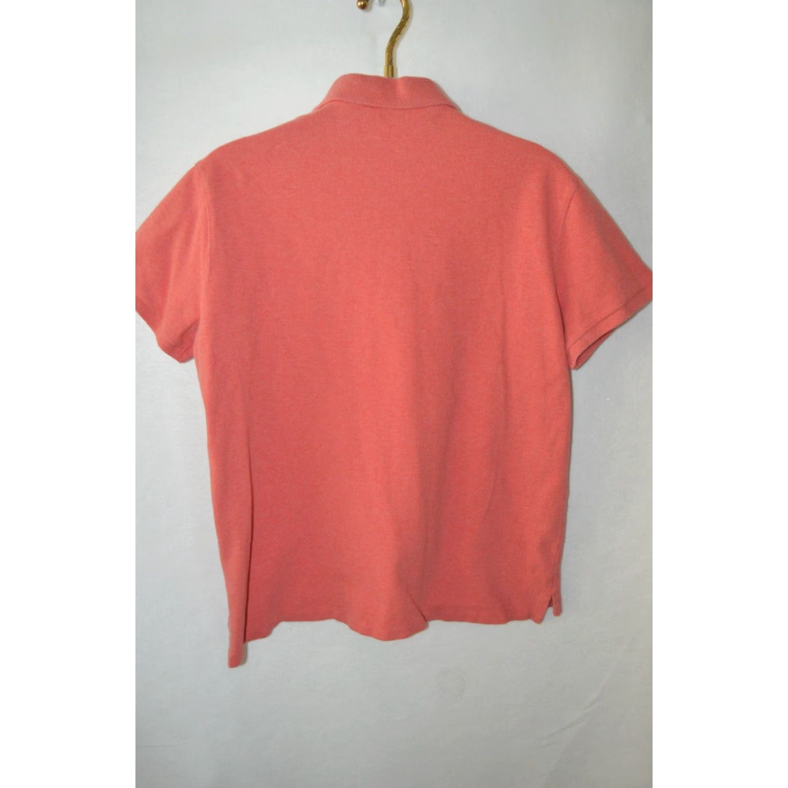 Ralph Lauren Ralph Lauren Polo Shirt Polo Men XL Slim Fit Salmon Pink Solid Short Sleeve Collared Logo Accent Vintage: No Size US XL / EU 56 / 4 - 2 Thumbnail