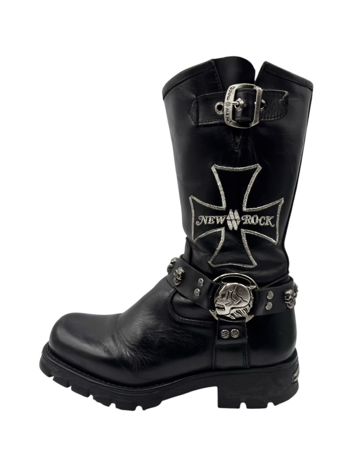 New Rock Vintage New Rock mid-calf biker boots Size 40 Size US 10 / IT 40 - 8 Thumbnail