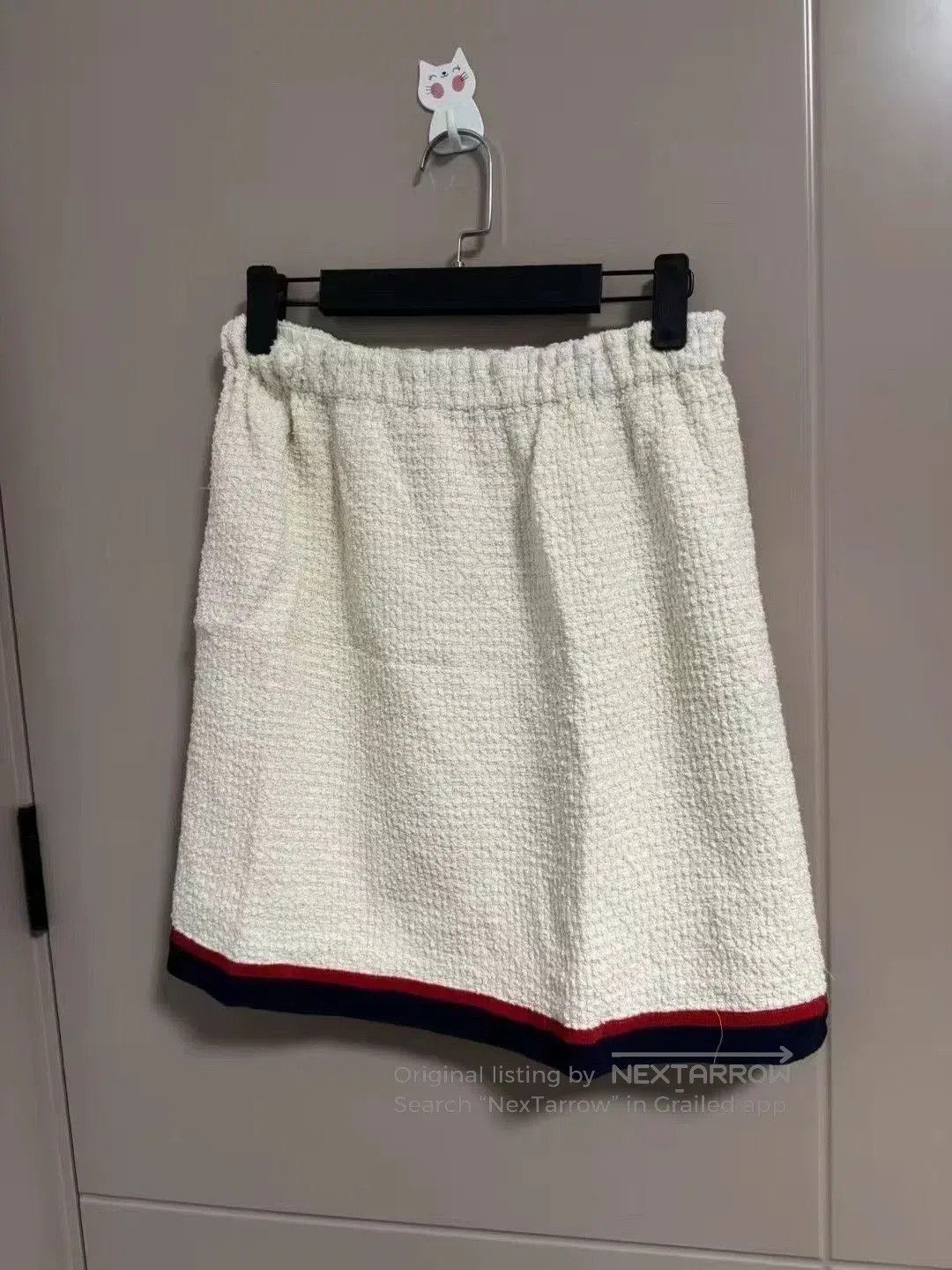 Japanese Brand Gucci Woven Striped Skirt. Size 39" - 2 Thumbnail