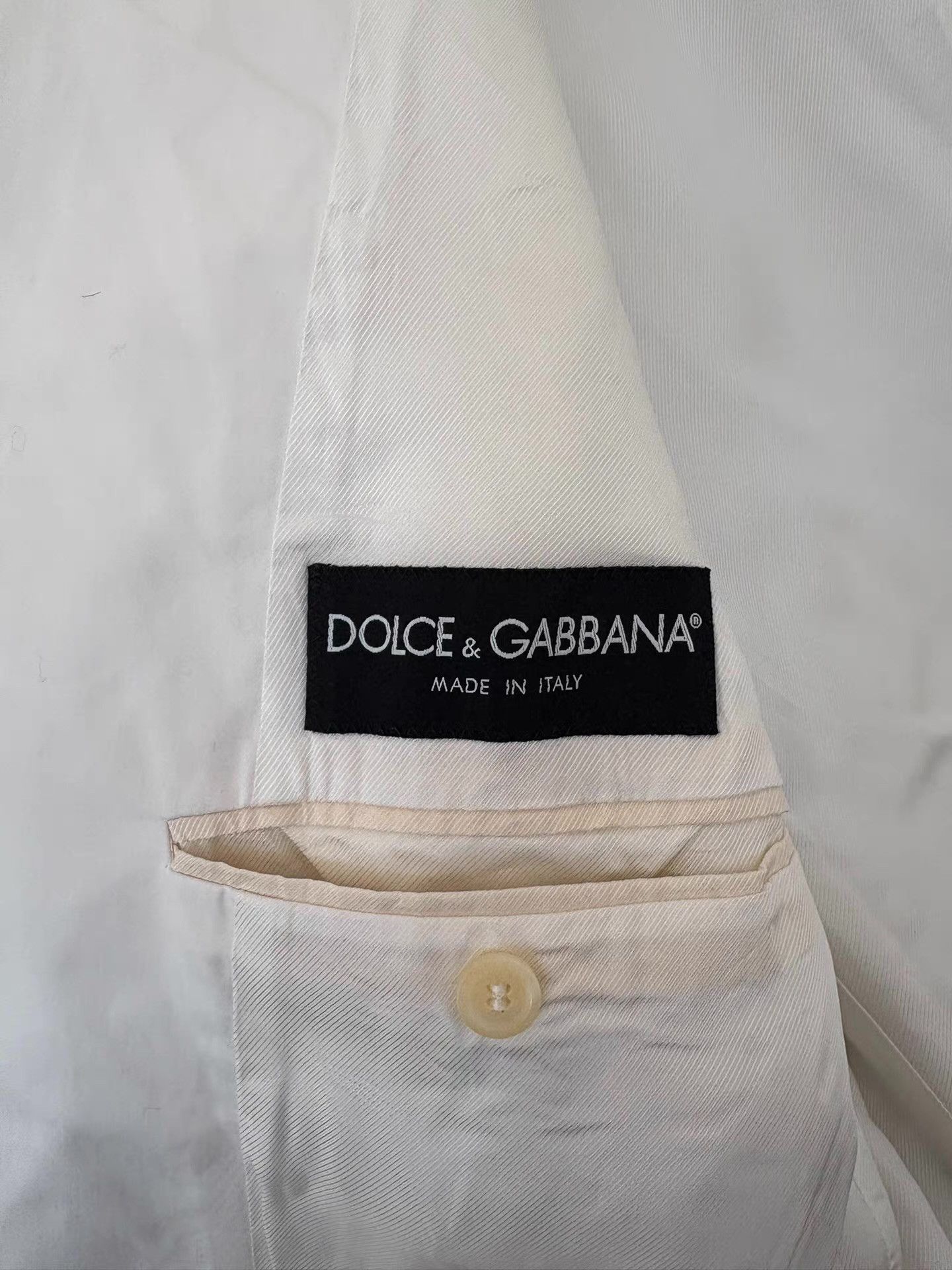 Dolce & Gabbana Dolce & Gabbana Men's White Suit Jacket Ｑ21 Size 50R - 2 Thumbnail