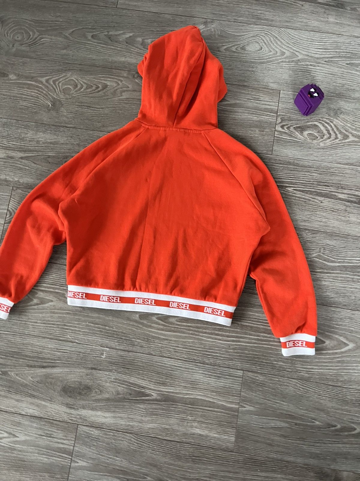 Diesel Diesel Orange Mongram Crop Top Women’s Streetwear Hoodie Size S / US 4 / IT 40 - 15 Thumbnail