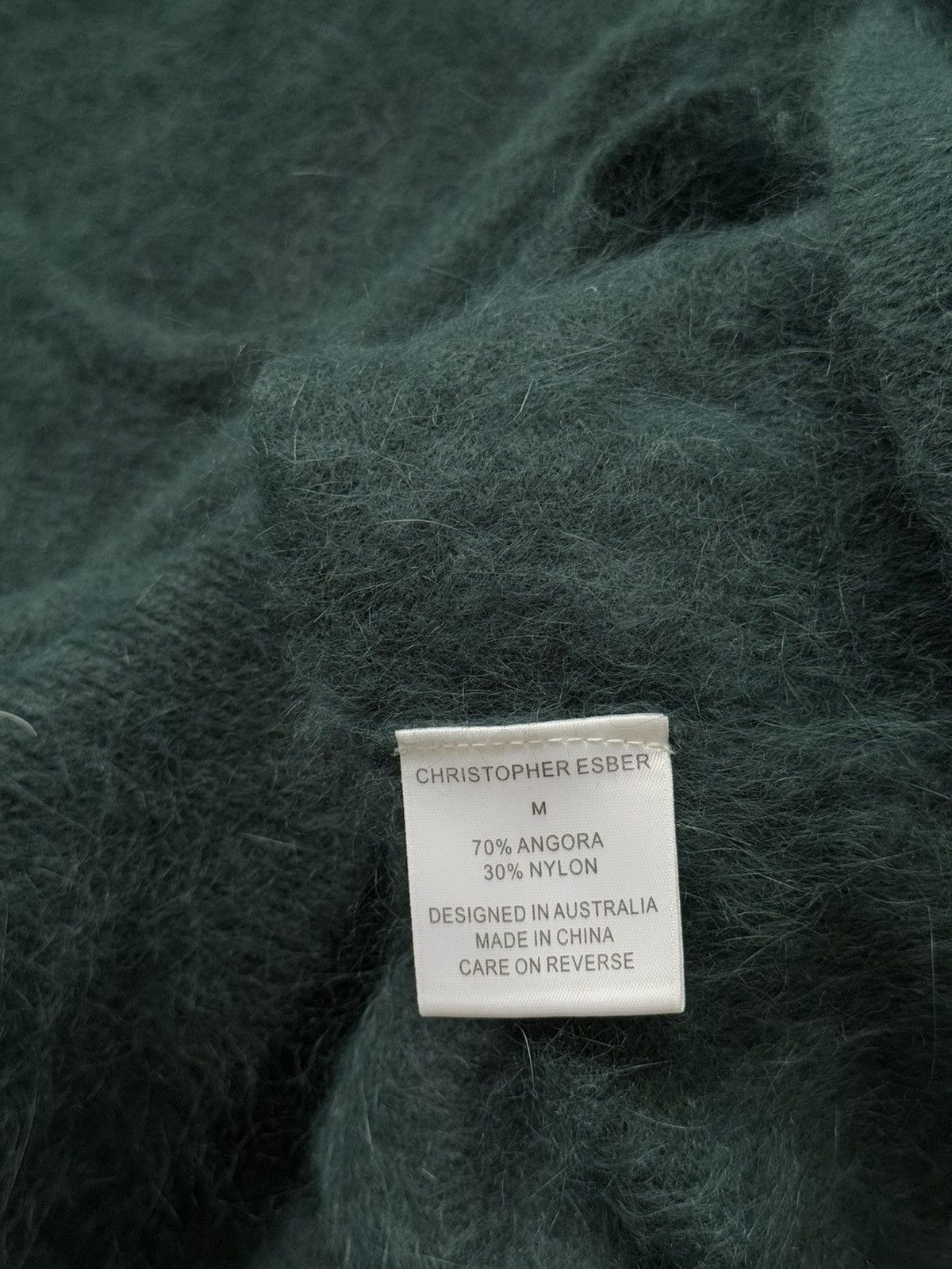 Christopher Esber × Designer Christopher Esber Angora blend fuzzy style sweater Size M / US 6-8 / IT 42-44 - 6 Thumbnail